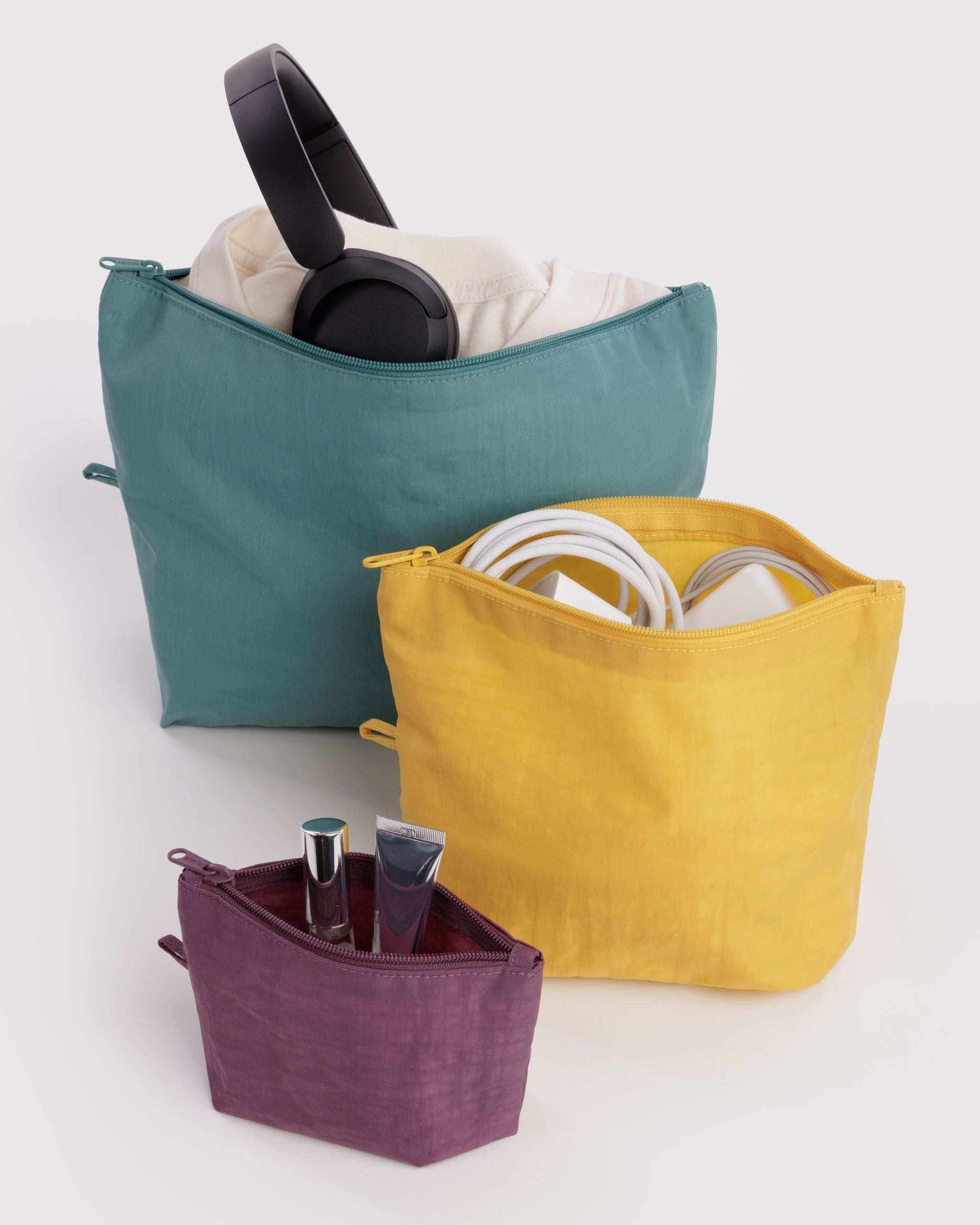 Go Pouch Set in Jewel Mix - Easy Packing and Storage