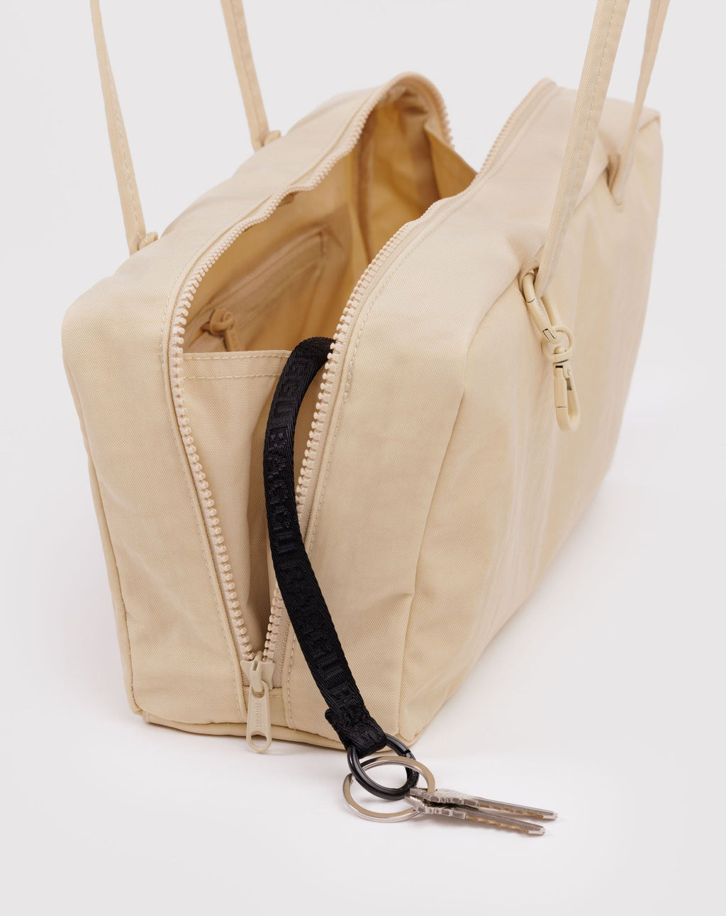 Nylon Bowler Bag in Custard - Hands Free Everyday Carry