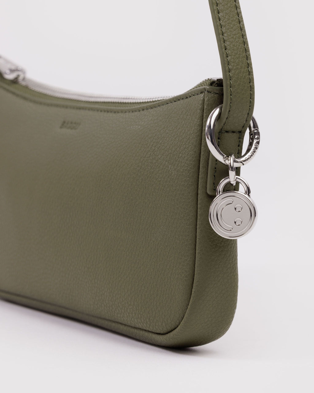 Recycled Leather Pochette in Loden - Hands Free Everyday Carry