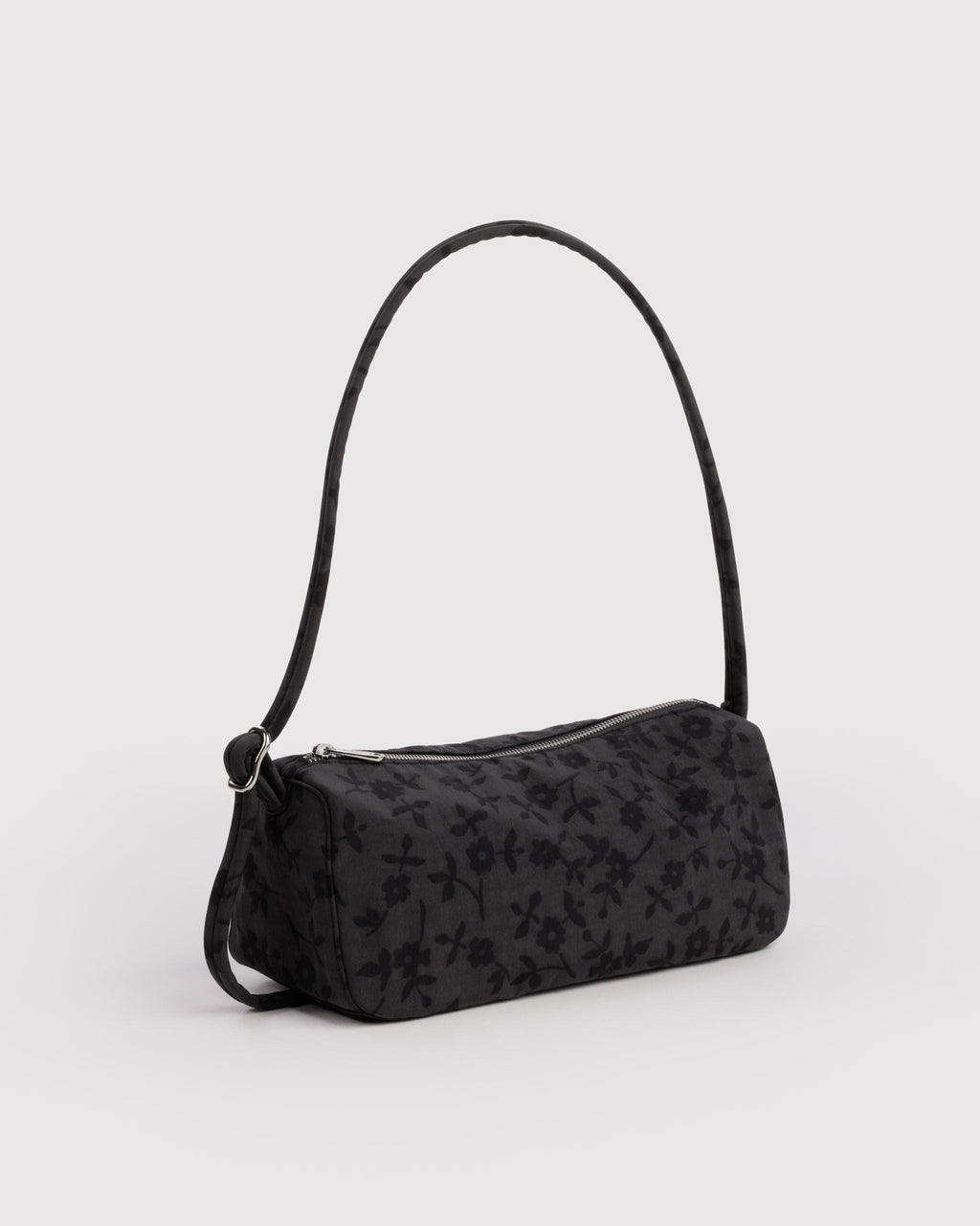 Nylon Loaf Bag in Charcoal Ditsy Floral - Hands Free Everyday Carry