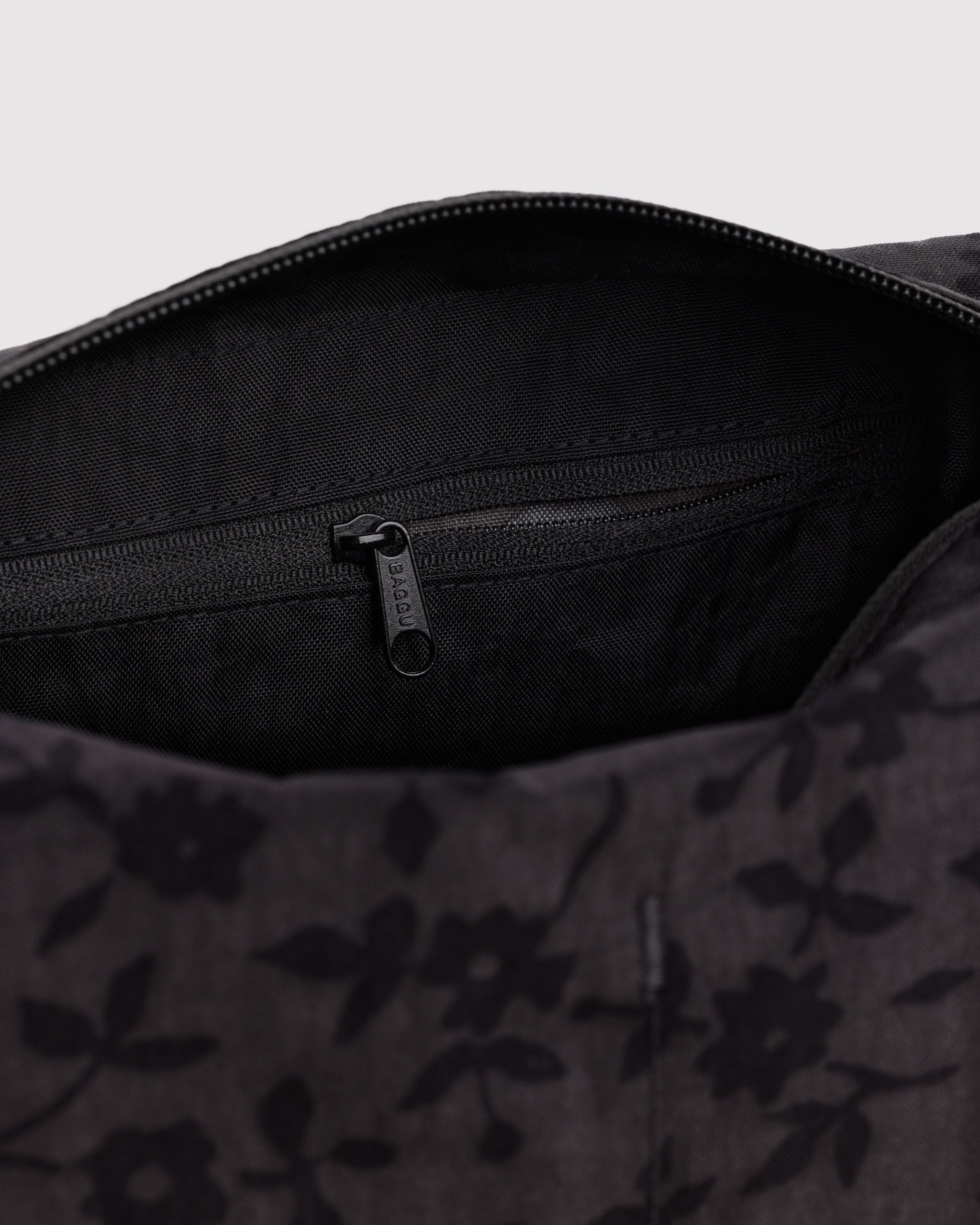 Dopp Kit in Charcoal Ditsy Floral - Easy Packing and Storage