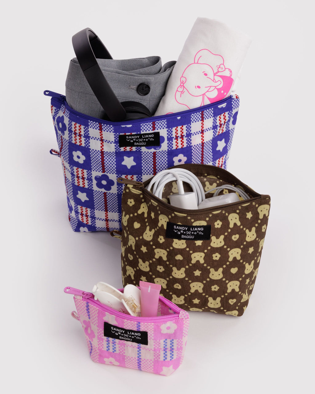 Go Pouch Set in Sandy Liang - Easy Packing and Storage