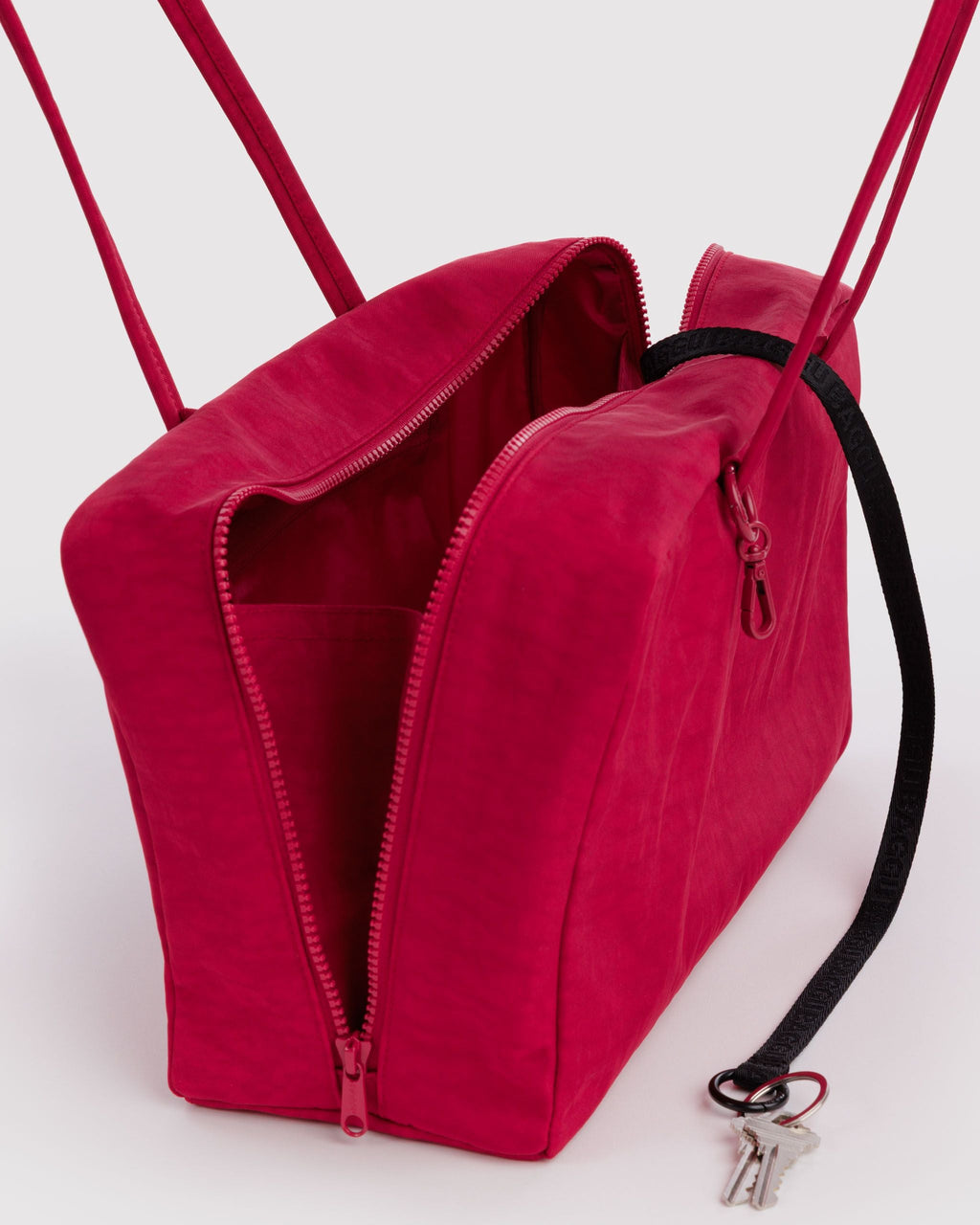 Medium Nylon Bowler Bag in Cherry - Hands Free Everyday Carry