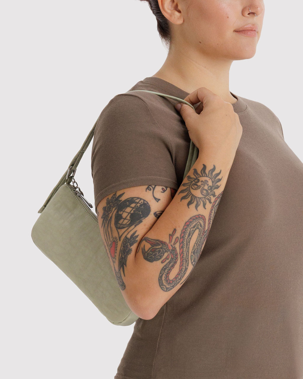 Nylon Pochette - Sale in Celadon - Hands Free Everyday Carry