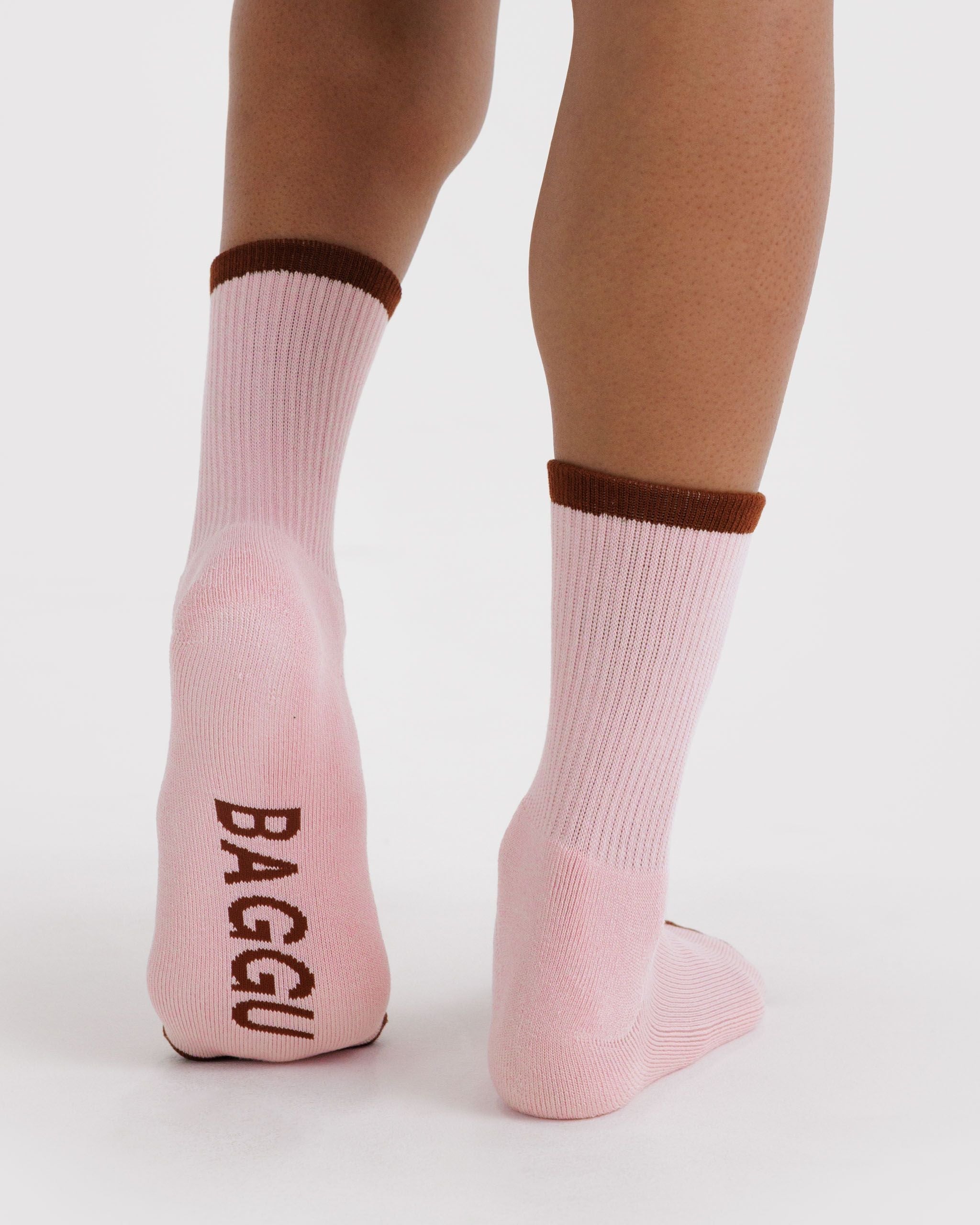 Ribbed Sock in Blush Mix - Comfortable Everyday Style