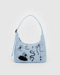 Mini Nylon Shoulder Bag - Sale - Embroidered Ballet Icons
