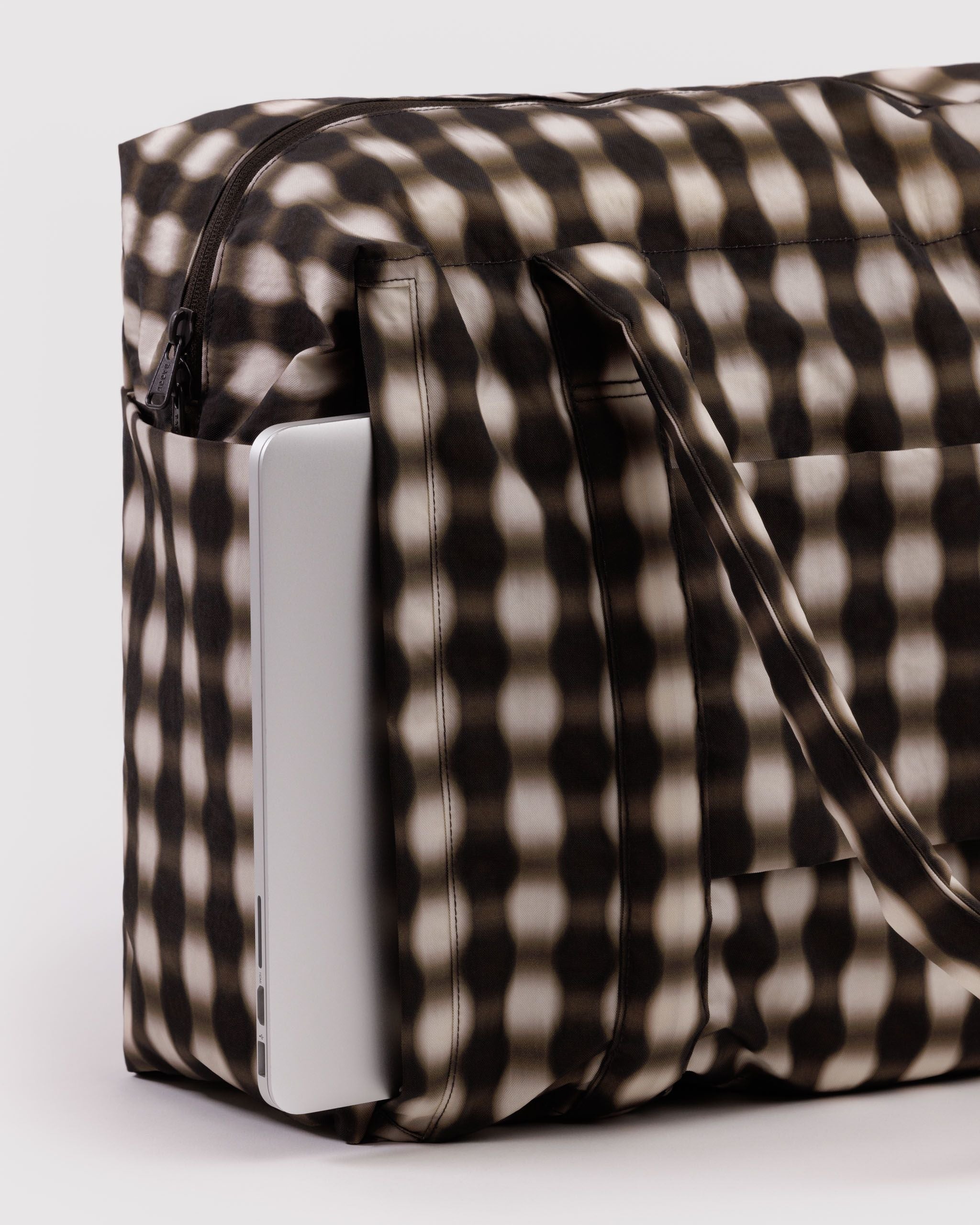 Cloud Carry-On in Blurred Gingham Brown - Organized Travel Carry