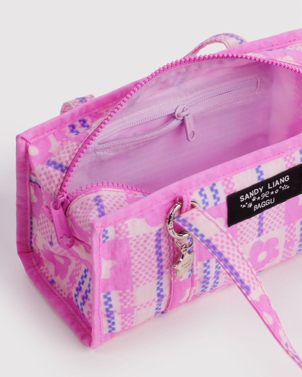 Mini Nylon Market Bag in Market Plaid Pink - Reusable Everyday Carry