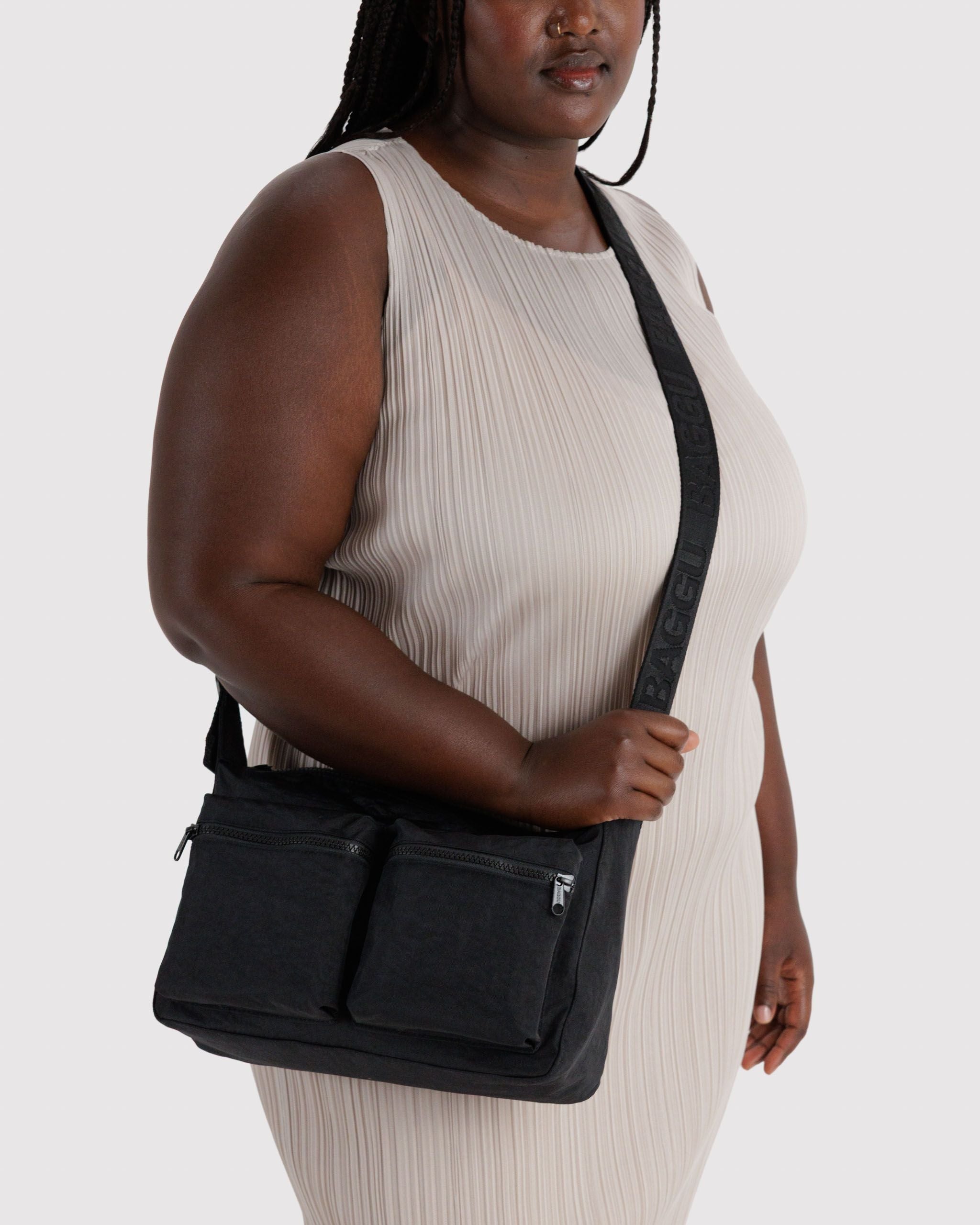 Medium Cargo Crossbody in Black - Hands Free Everyday Carry