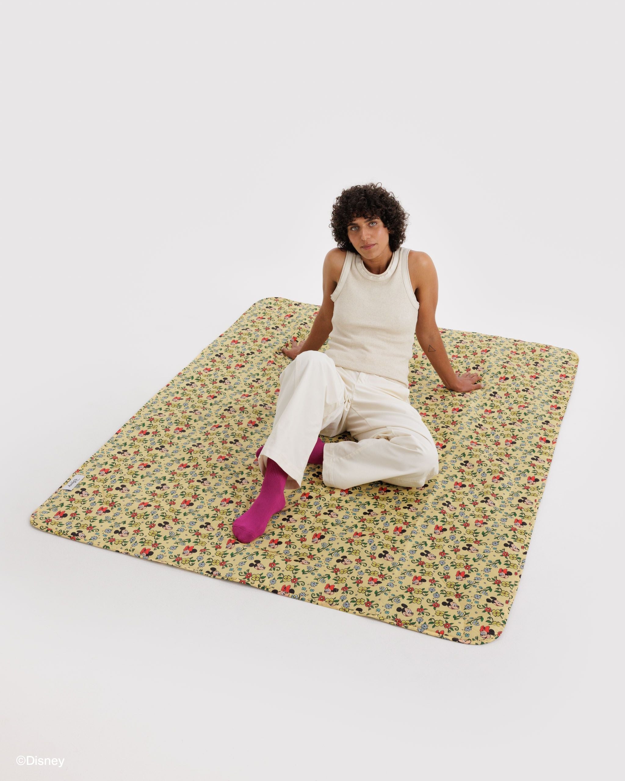 Puffy Picnic Blanket in Storybook Floral