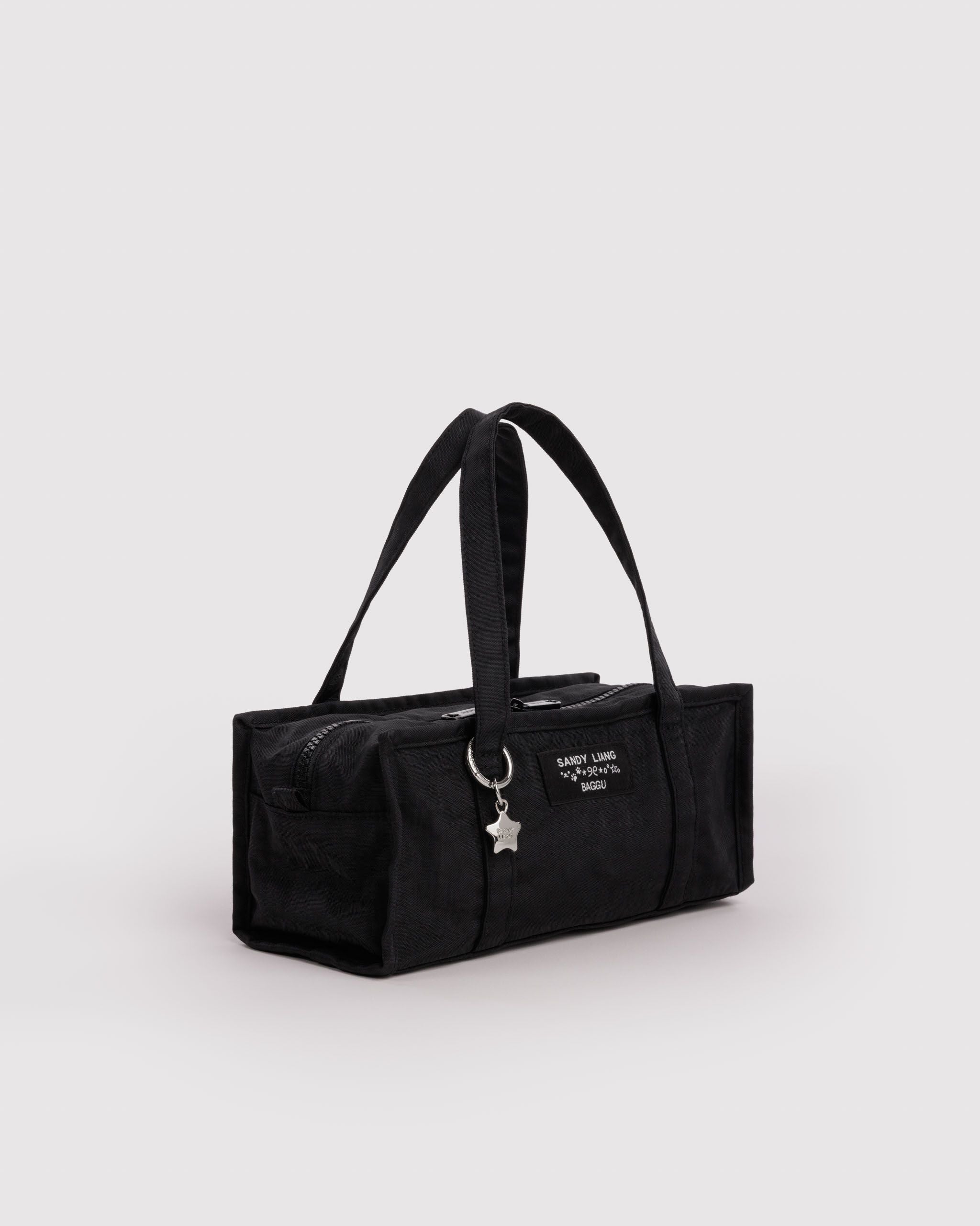 Mini Nylon Market Bag in Black - Reusable Everyday Carry