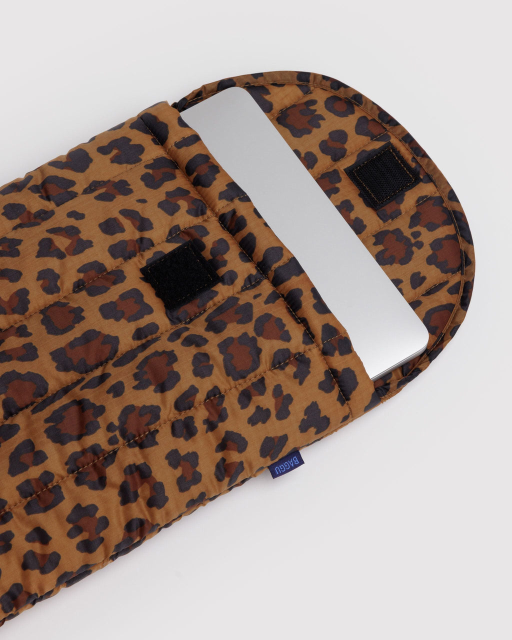 Puffy Laptop Sleeve 13 14 in Leopard - Soft Protective Storage