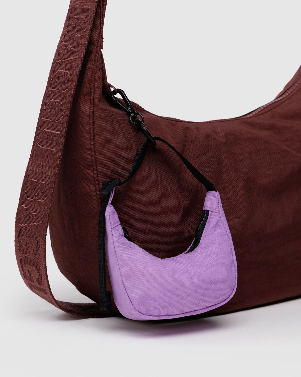 Crescent Bag Charm in Rose - Playful Bag Accessory