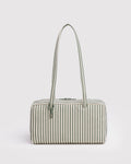 Nylon Bowler Bag - Sage Stripe