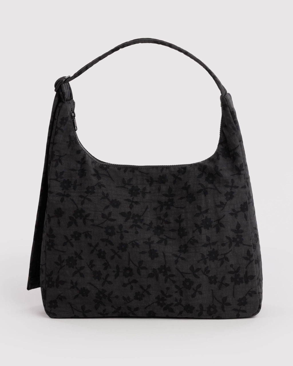 Nylon Shoulder Bag - Charcoal Ditsy Floral