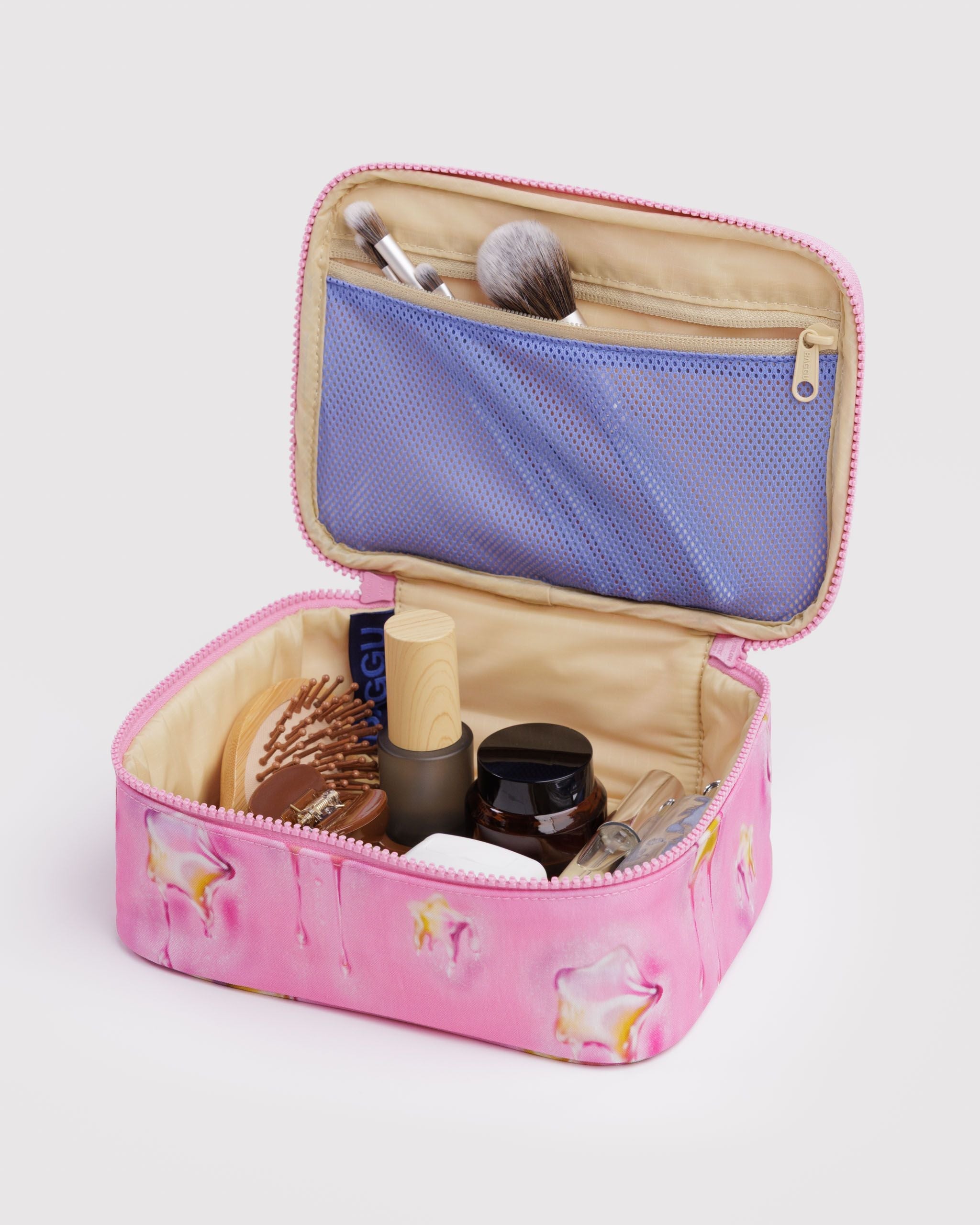 Small Cosmetic Case in Dancing Star - Easy Packing and Storage