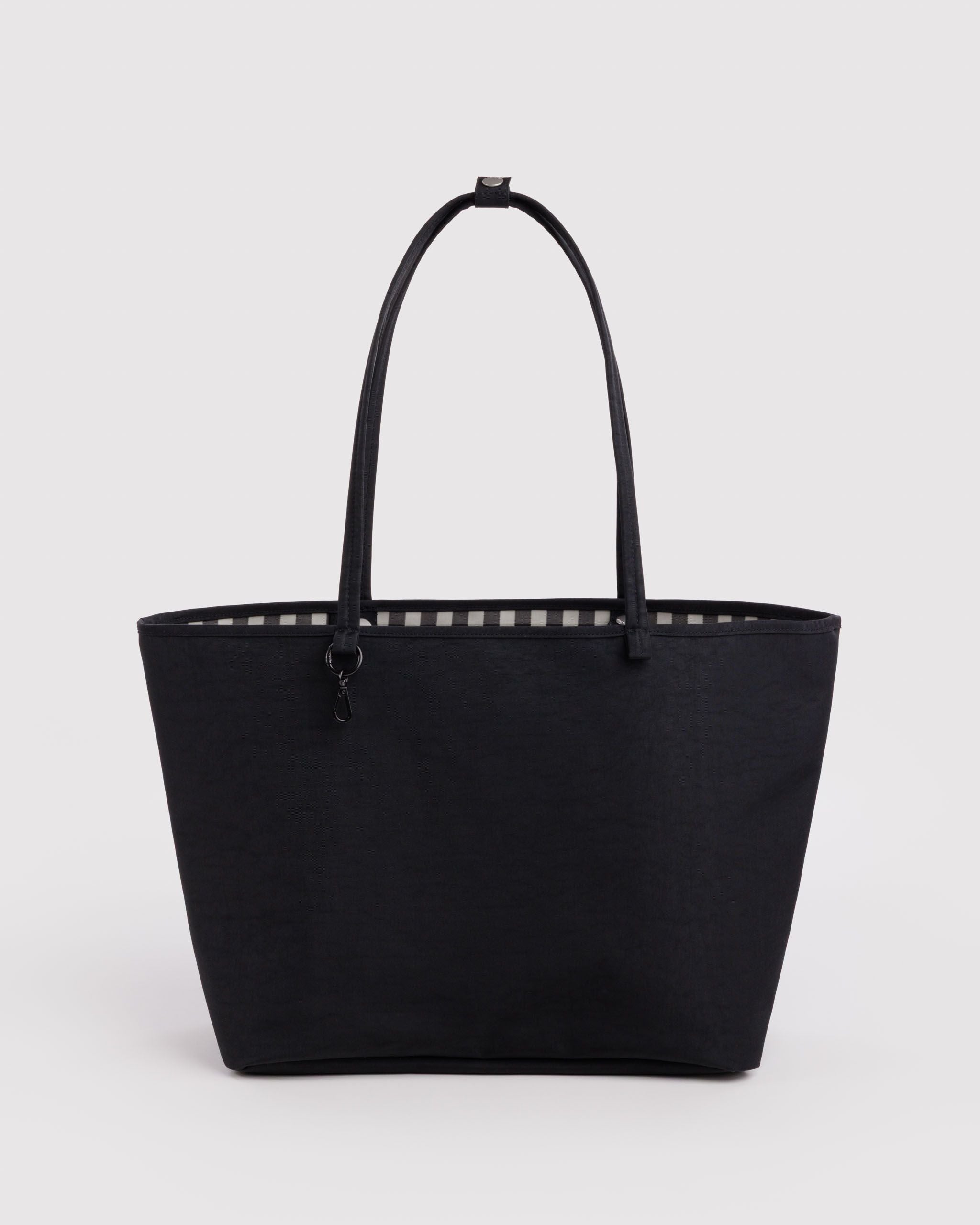 Large Nylon Reversible Tote - Black Mix