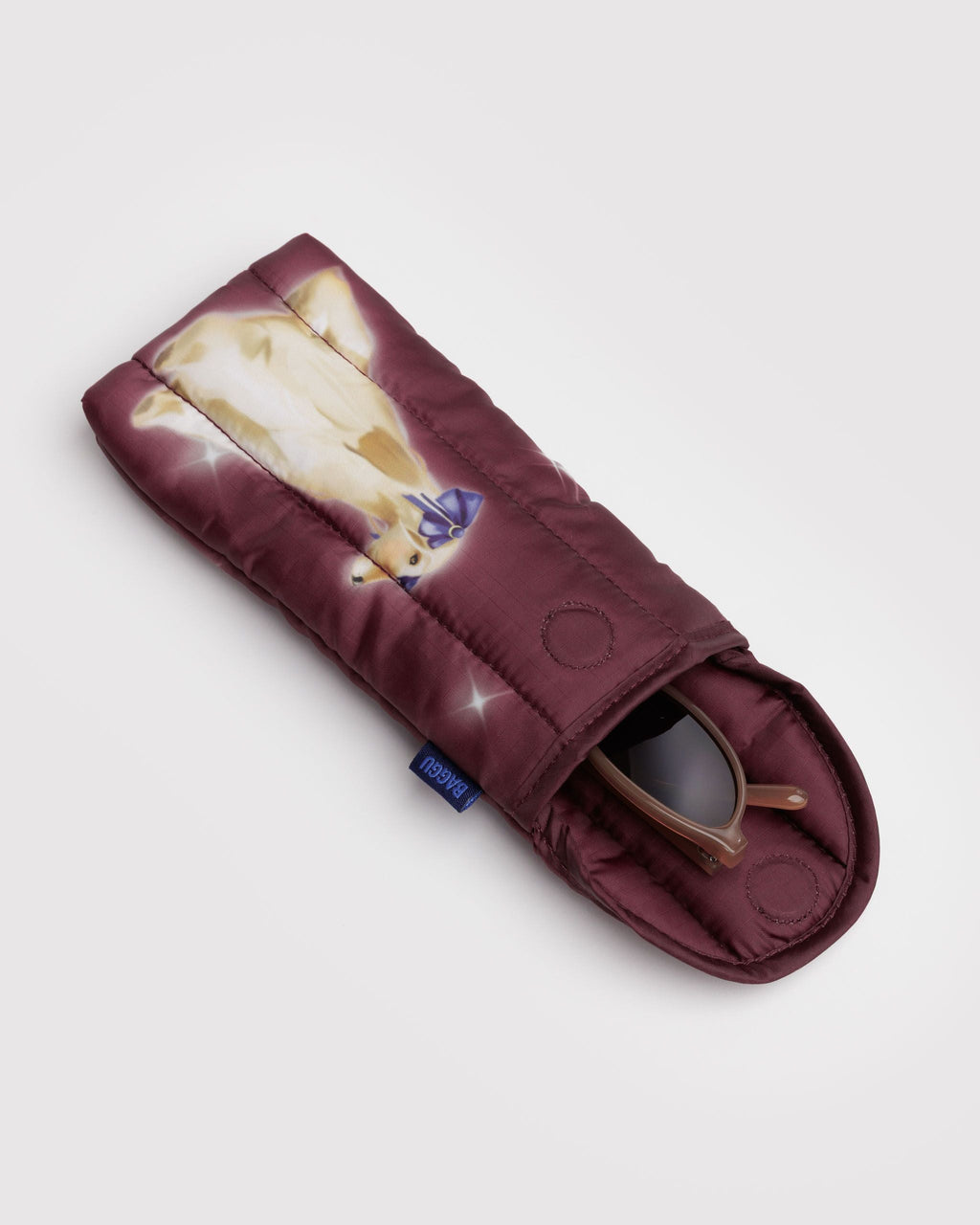 Puffy Glasses Sleeve in Fancy Dogs - Soft Protective Storage