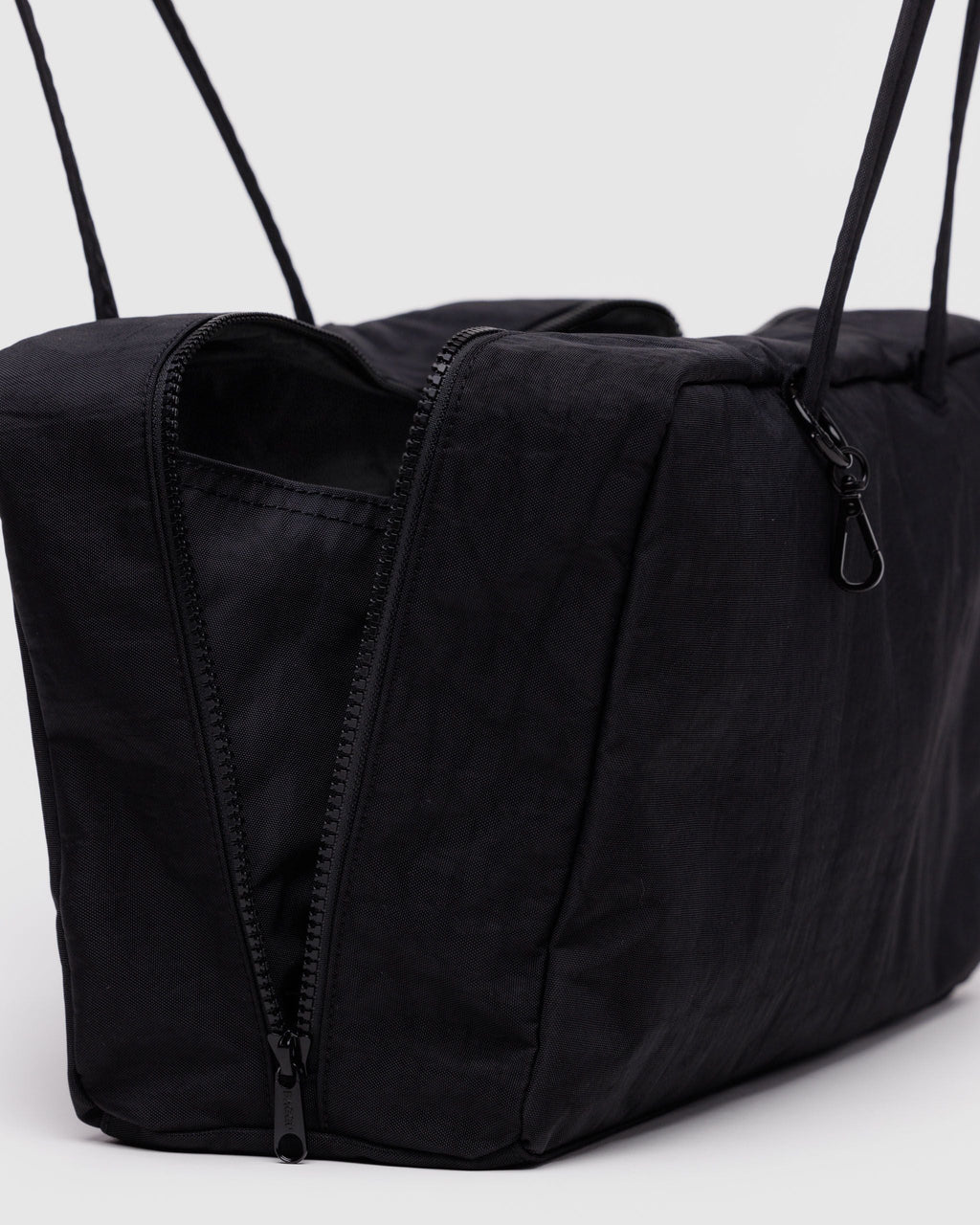Medium Nylon Bowler Bag in Black - Hands Free Everyday Carry
