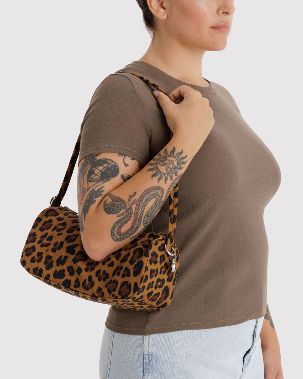 Nylon Loaf Bag in Leopard - Hands Free Everyday Carry