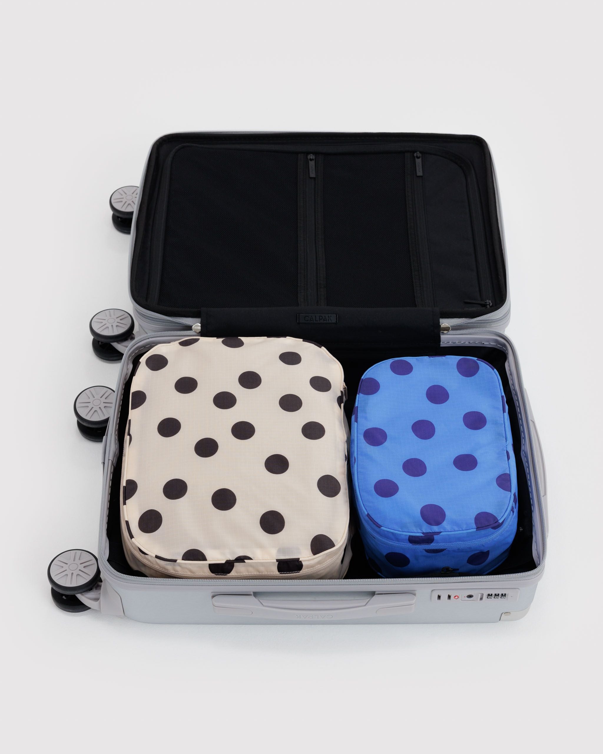 Packing Cube Set in Polka Dot Mix - Easy Packing and Storage