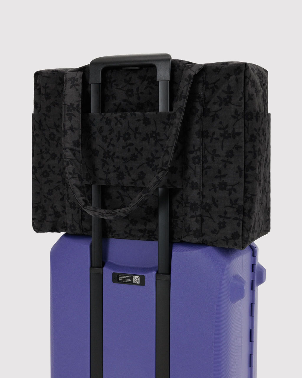 Cloud Carry-On in Charcoal Ditsy Floral - Organized Travel Carry