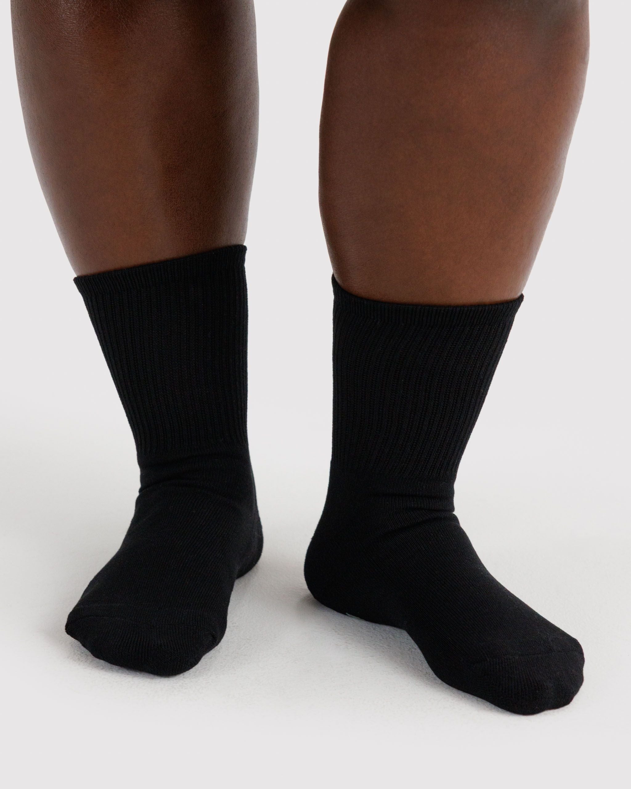 Ribbed Sock in Black - Comfortable Everyday Style