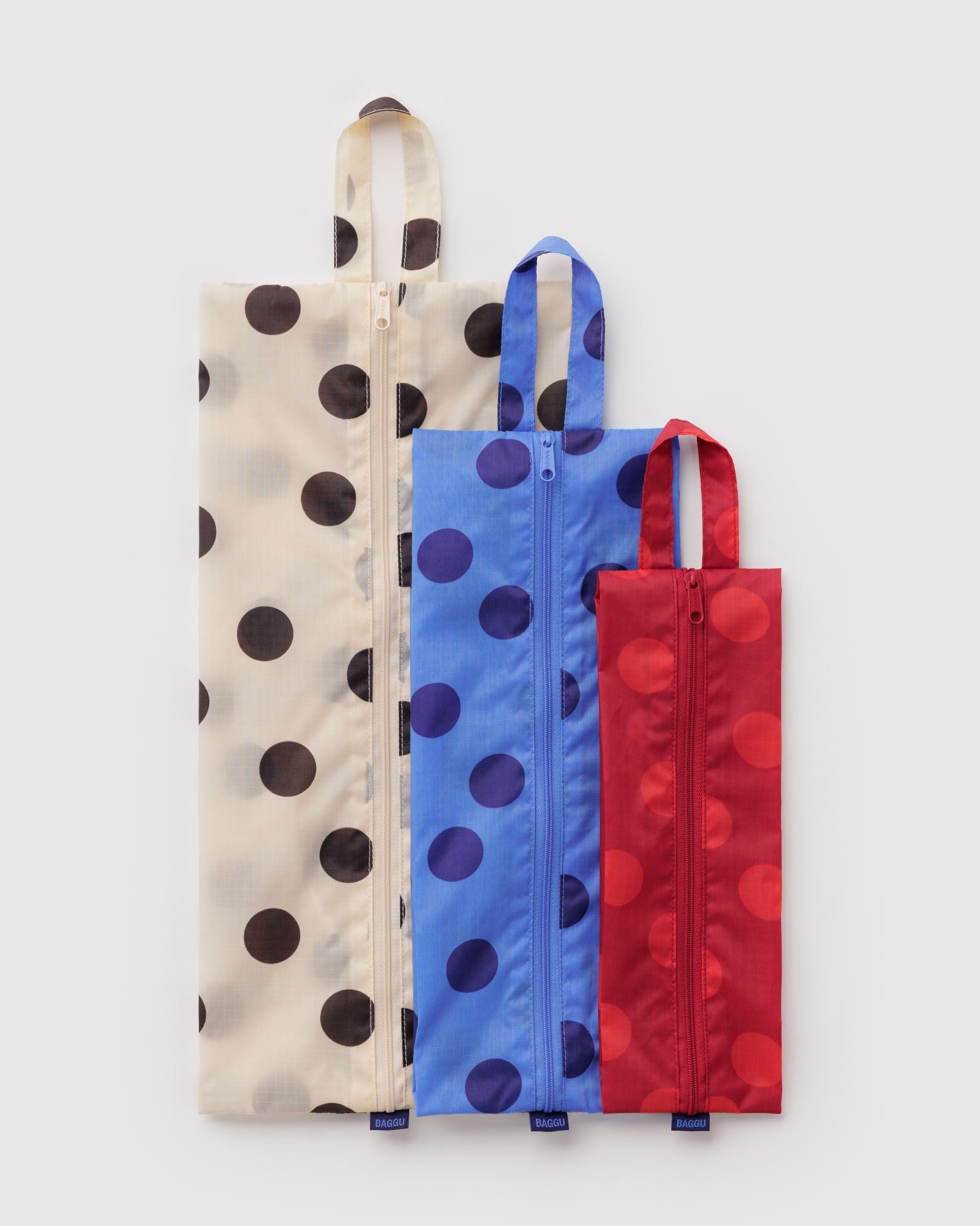 3D Zip Set in Polka Dot Mix - Easy Packing and Storage