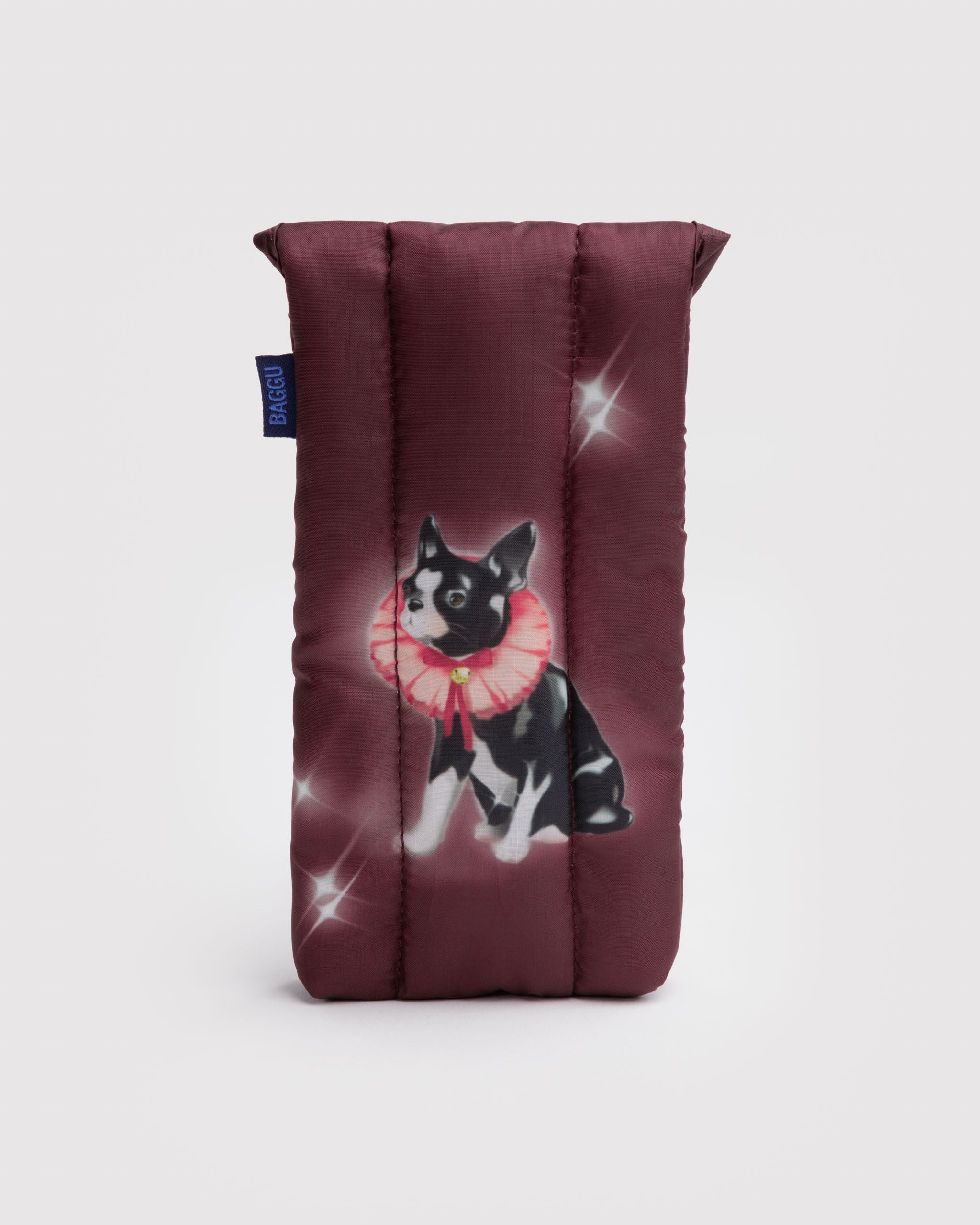 Puffy Glasses Sleeve in Fancy Dogs - Soft Protective Storage