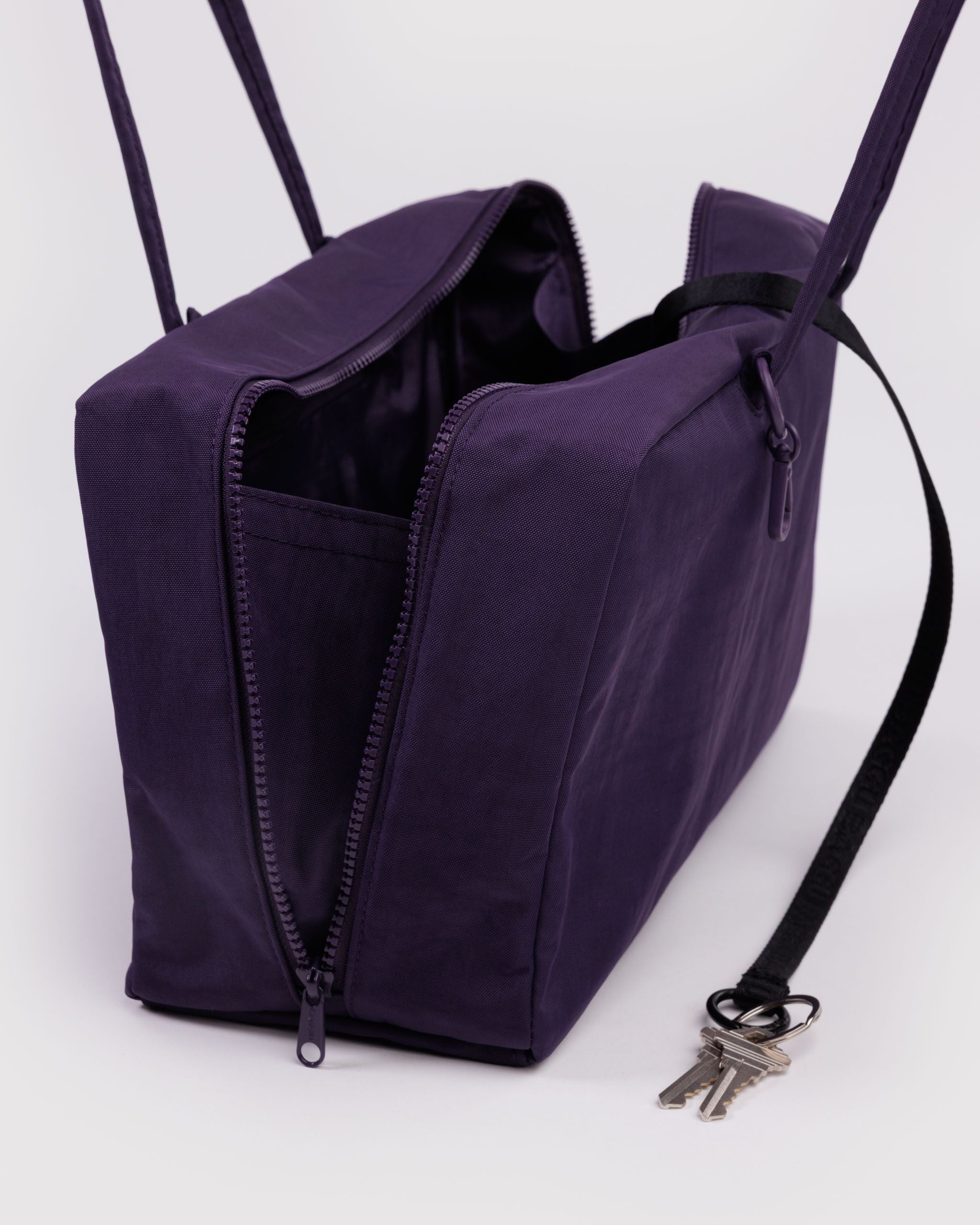 Medium Nylon Bowler Bag - Sale in Fig - Hands Free Everyday Carry