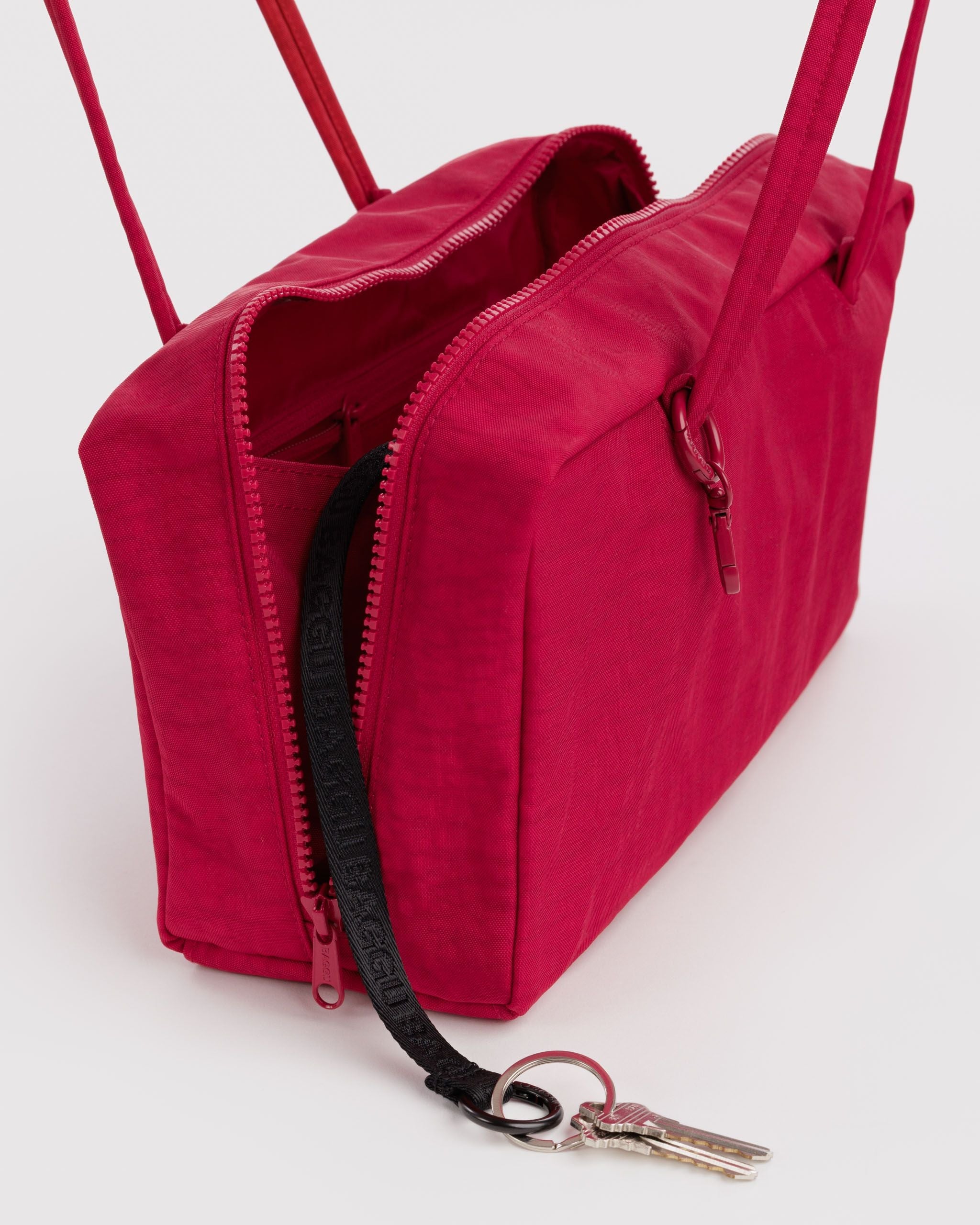 Nylon Bowler Bag in Cherry - Hands Free Everyday Carry