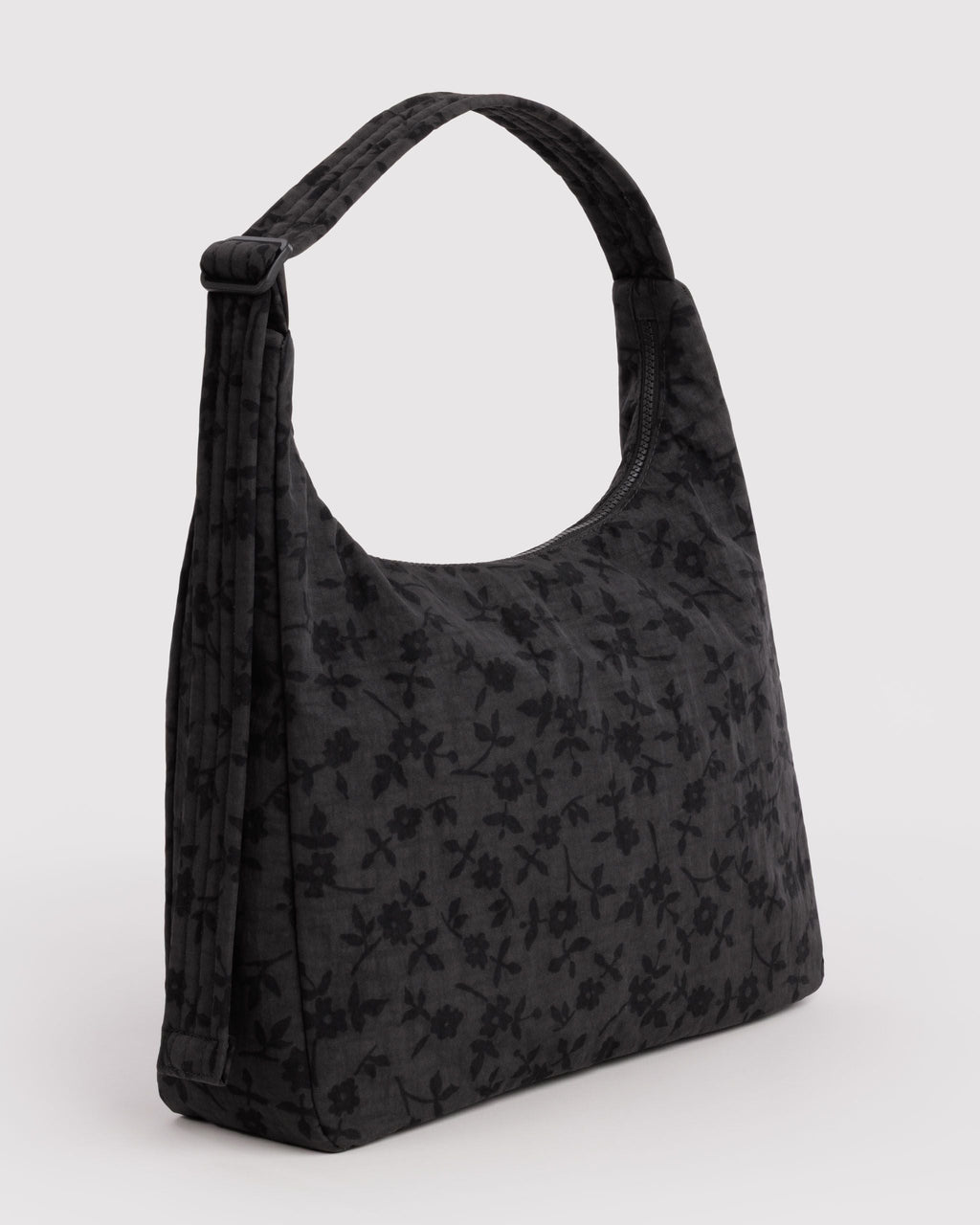 Nylon Shoulder Bag in Charcoal Ditsy Floral