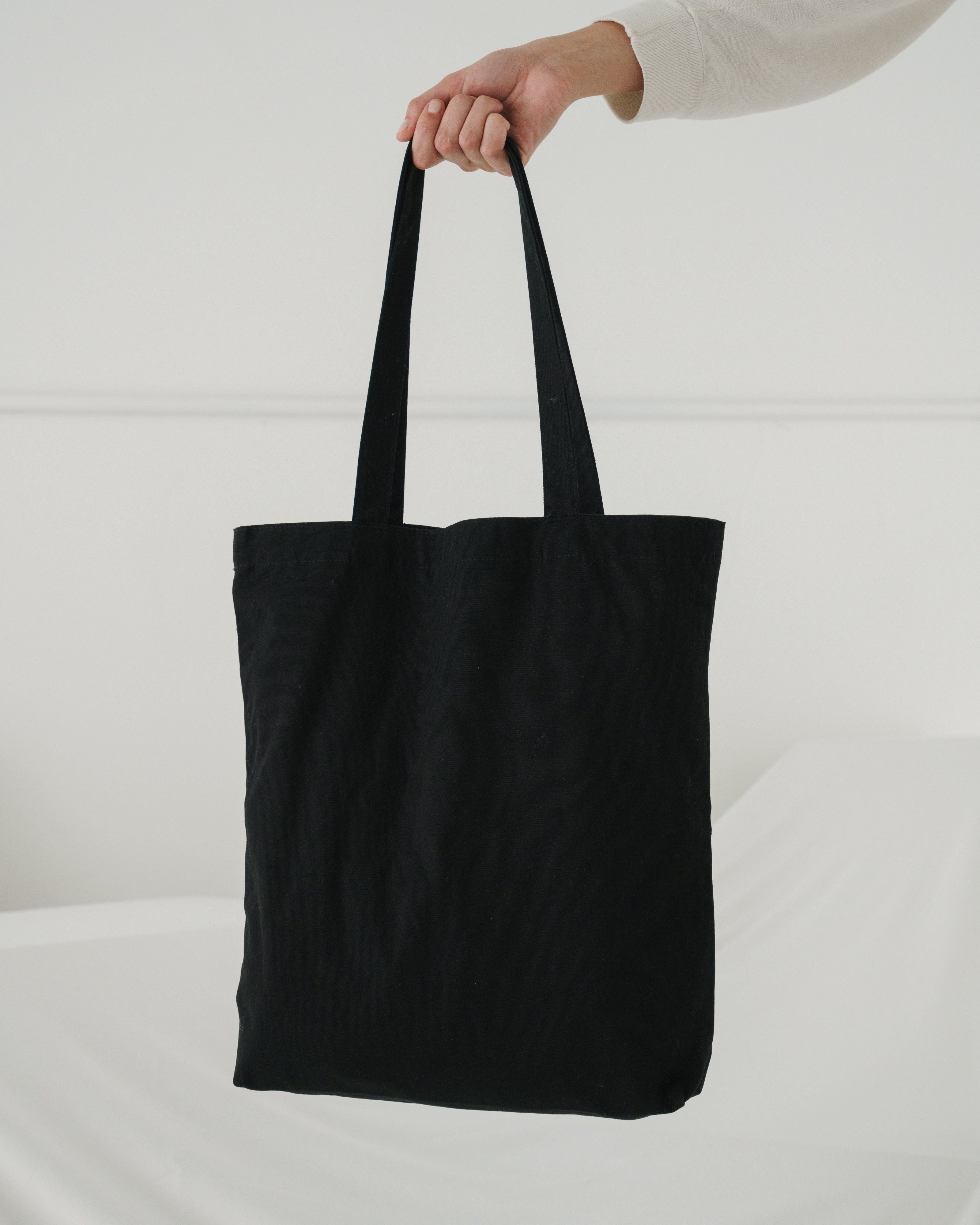 Merch Tote in Black - Roomy Everyday Carry