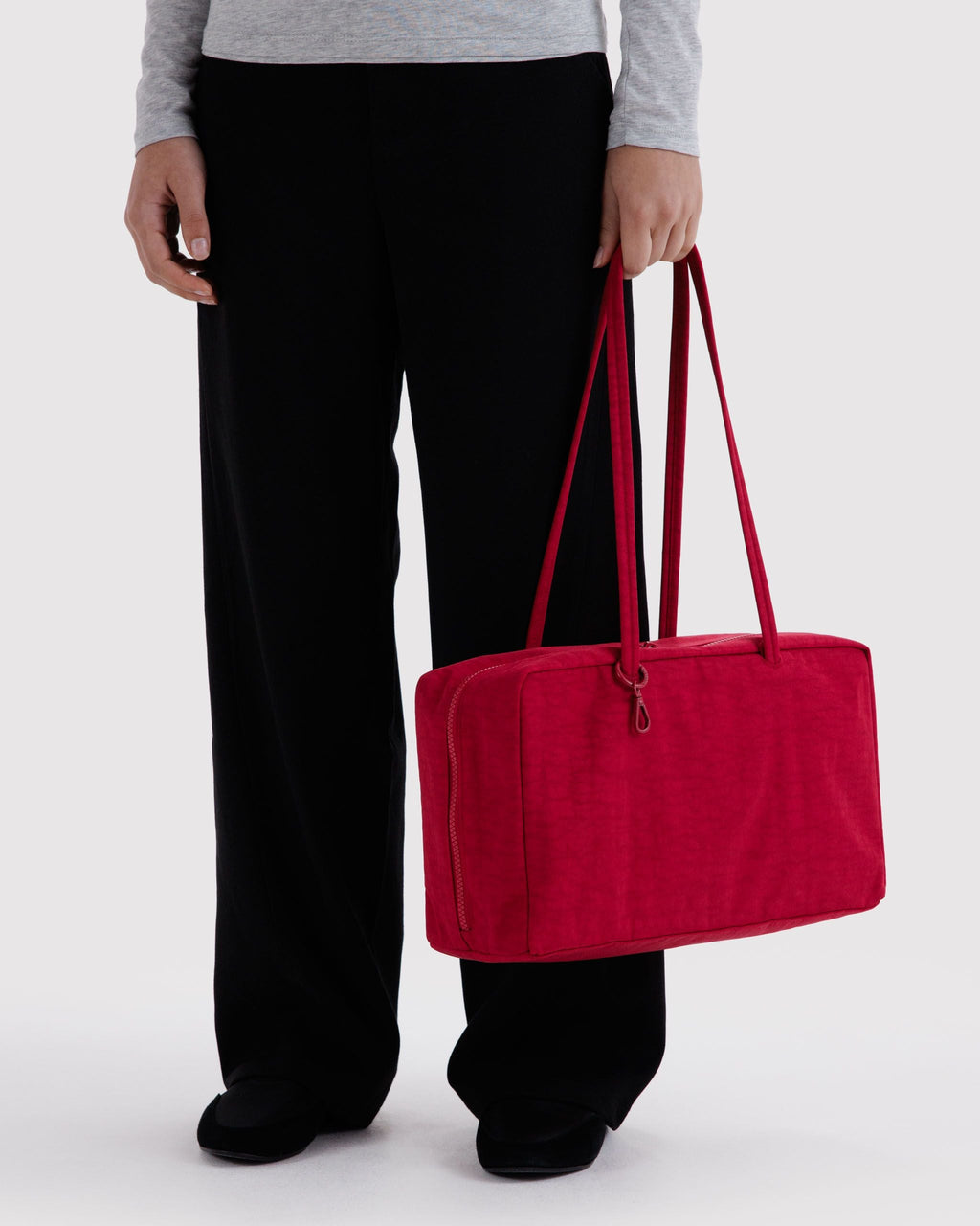 Medium Nylon Bowler Bag in Cherry - Hands Free Everyday Carry