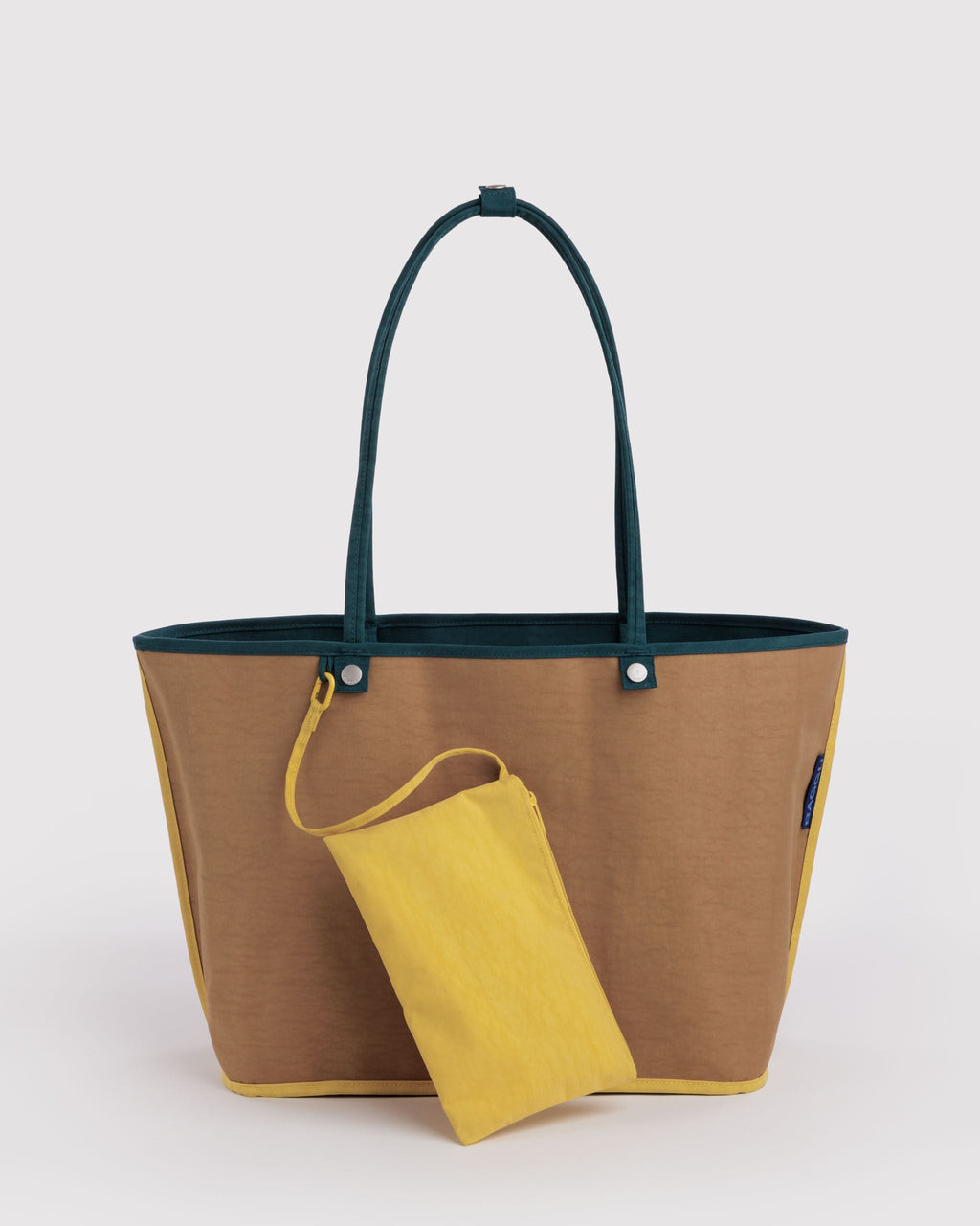 Large Nylon Reversible Tote in Deep Sea Mix - Roomy Everyday Carry