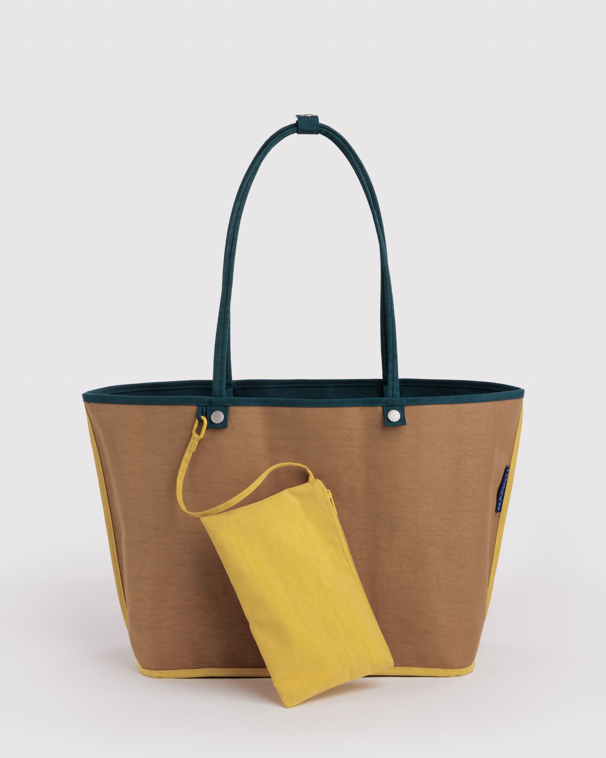 Large Nylon Reversible Tote in Deep Sea Mix - Roomy Everyday Carry