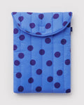 Puffy Laptop Sleeve 16" - Blue Polka Dot
