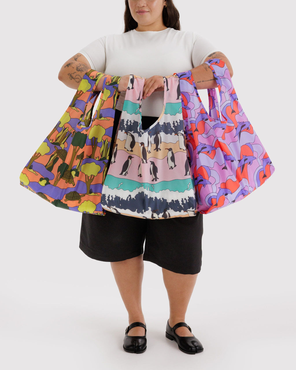 Standard Baggu Set of 3 in Vacation Animals - Reusable Everyday Carry