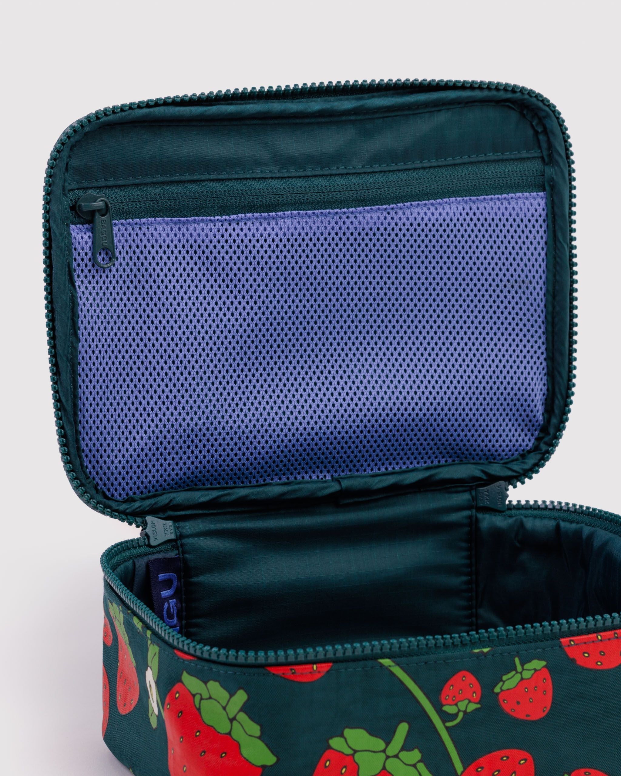 Small Cosmetic Case in Strawberry Blossom - Easy Packing and Storage