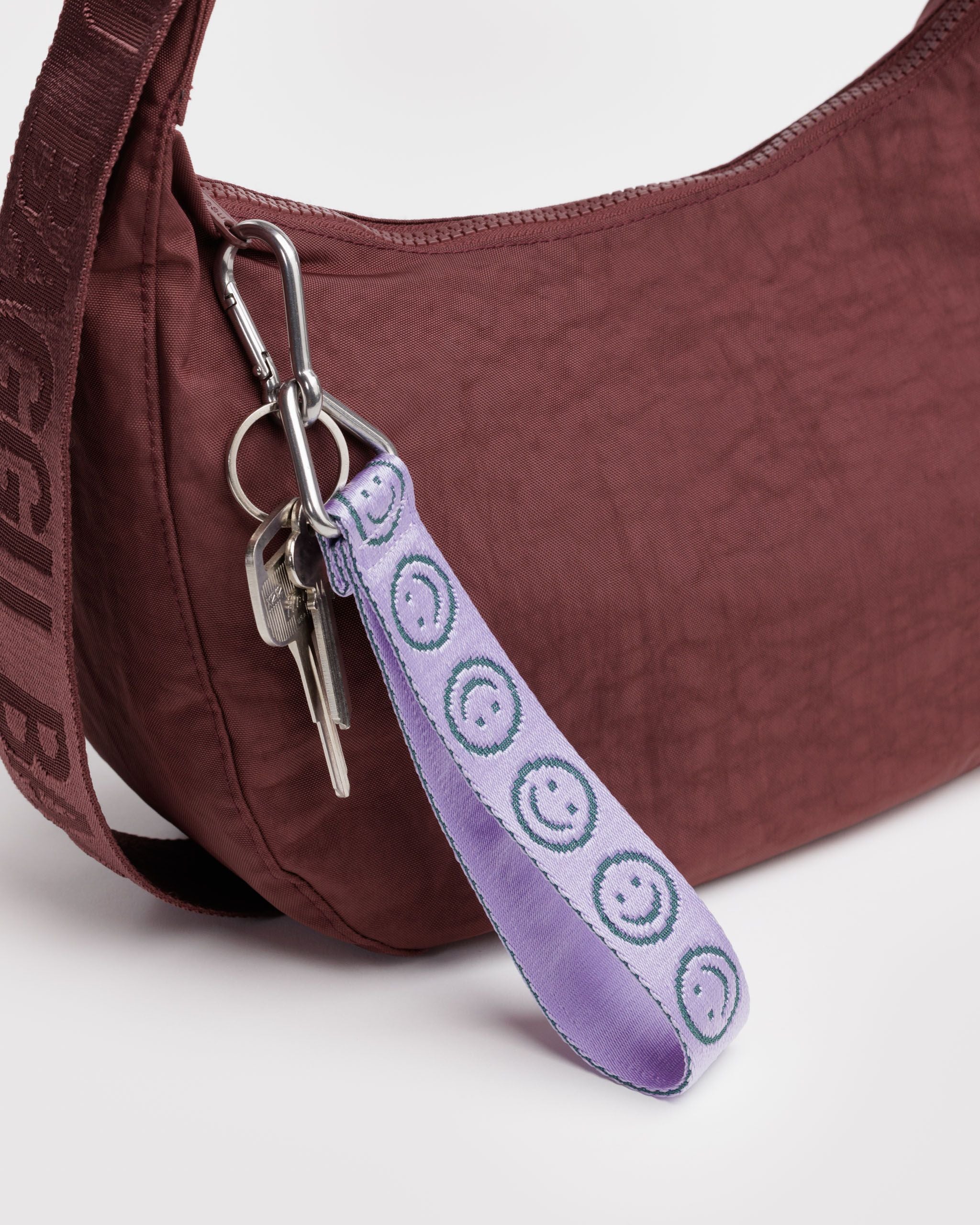 Logo Keychain in Lilac Happy - Playful Bag Accessory