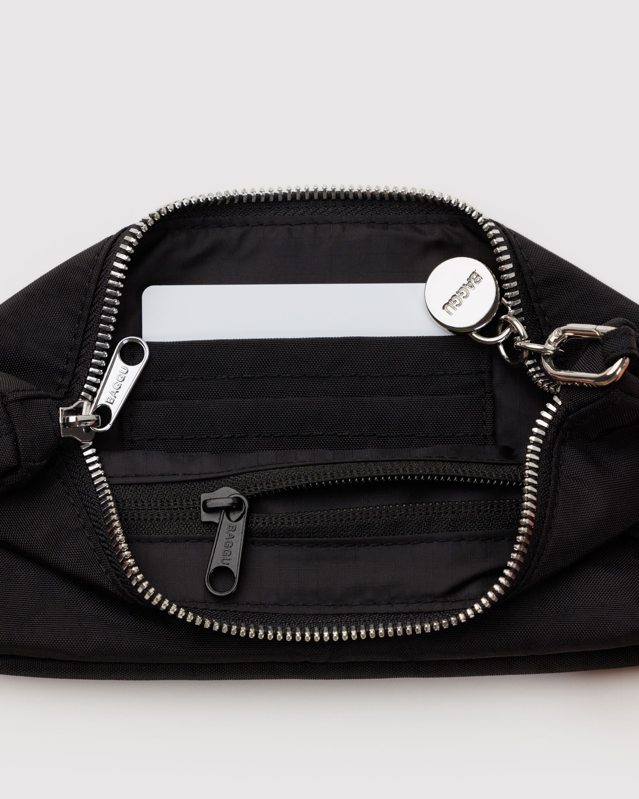Nylon Pochette in Black - Hands Free Everyday Carry