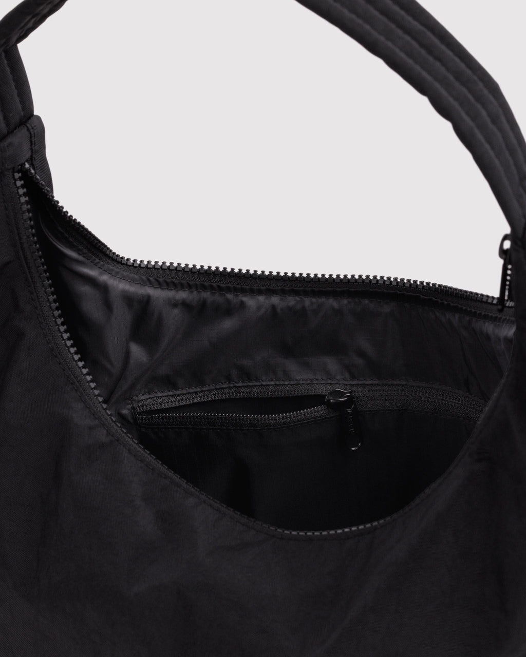 Nylon Shoulder Bag in Black - Hands Free Everyday Carry