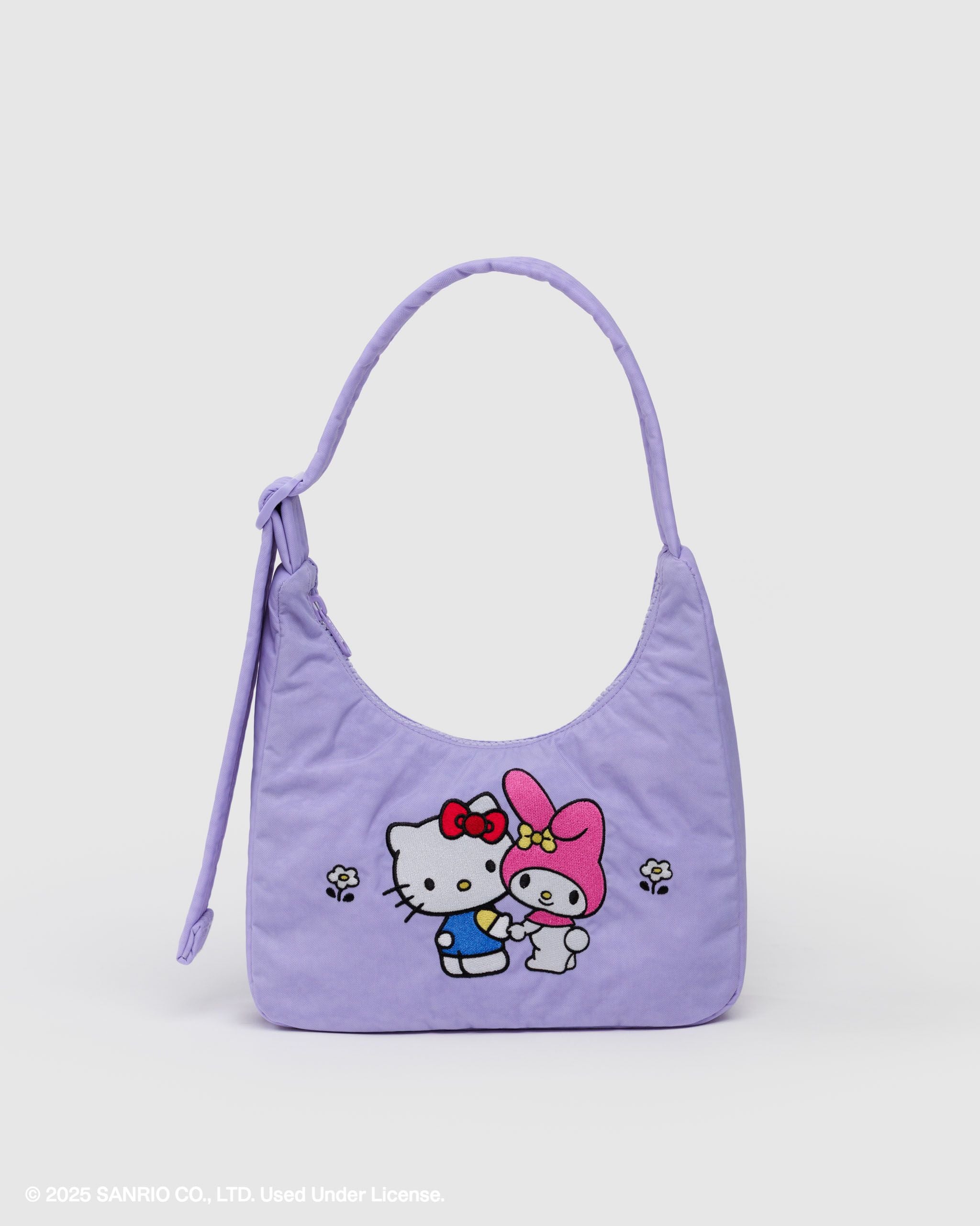 Mini Nylon Shoulder Bag - Sale - Embroidered Hello Kitty & My Melody
