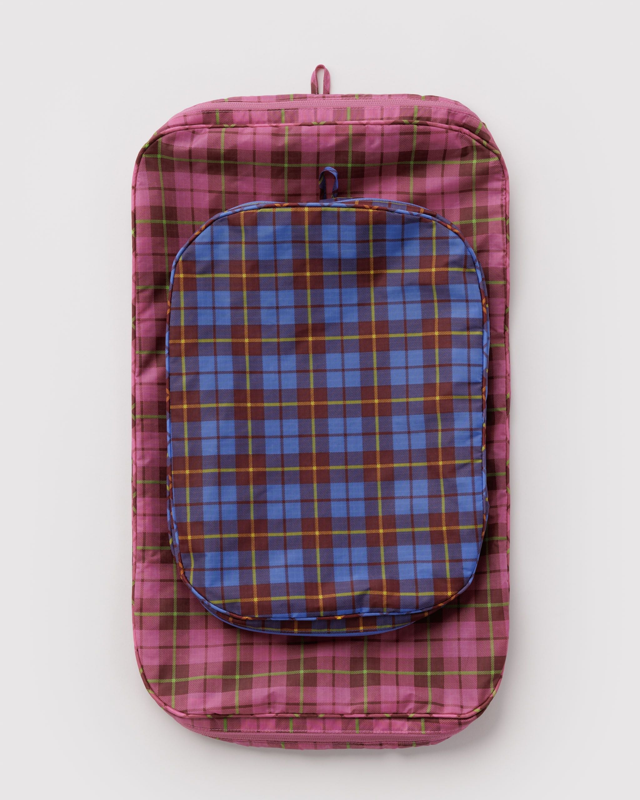 Large Packing Cube Set in Check Mix - Easy Packing and Storage