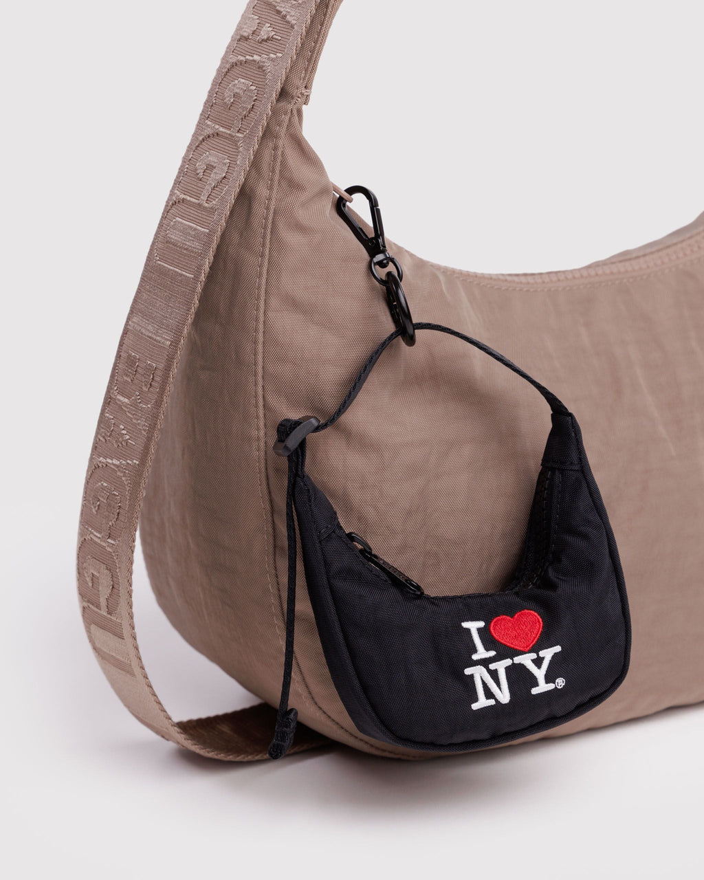 Crescent Bag Charm in I Love NY - Playful Bag Accessory