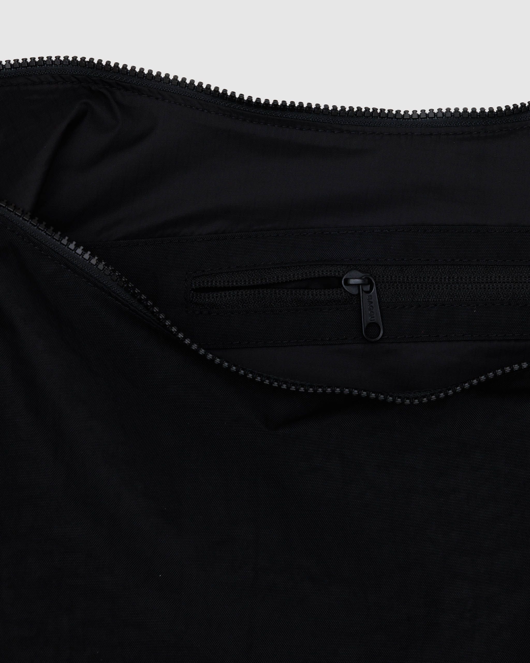 Large Nylon Crescent Bag in Black - Hands Free Everyday Carry