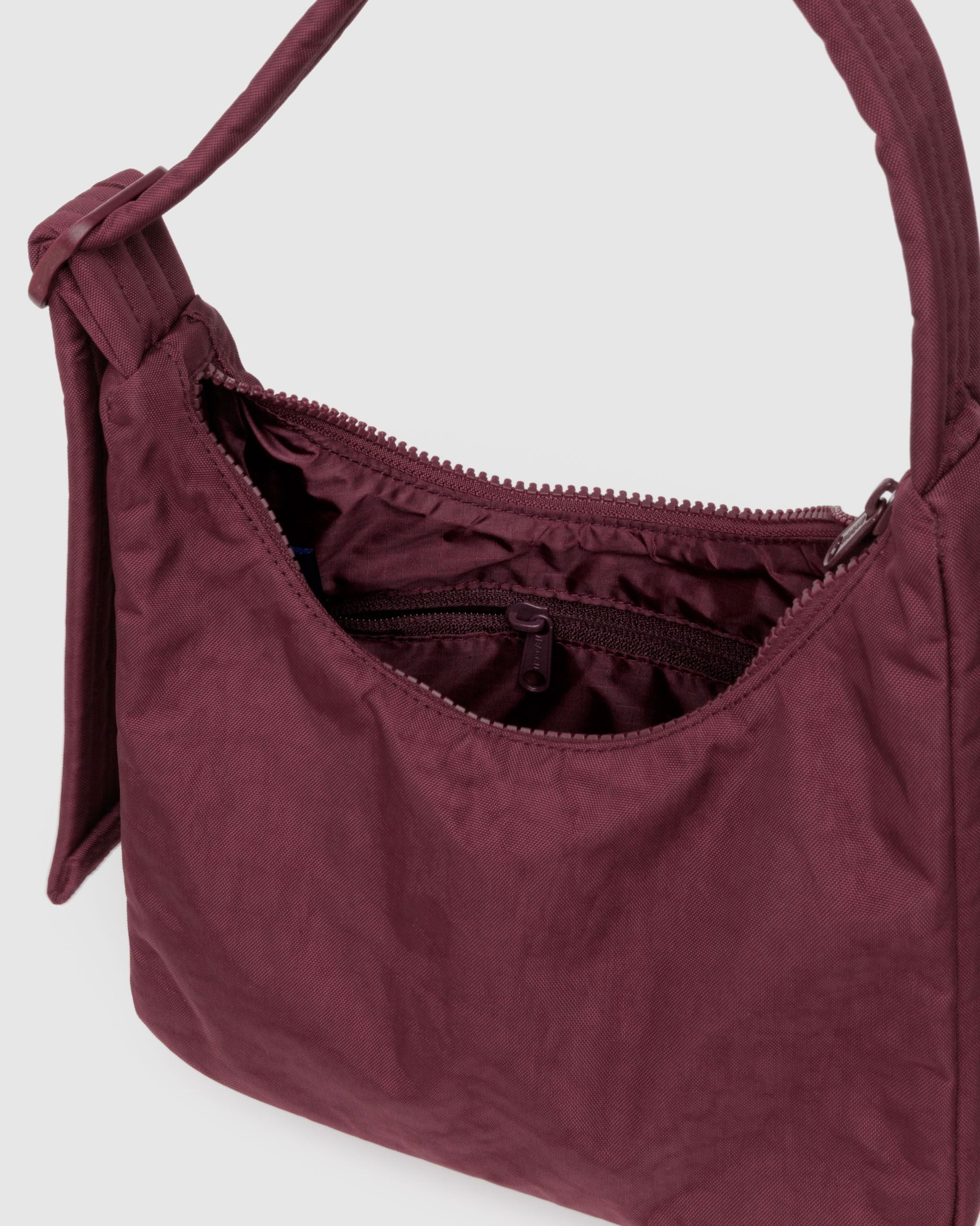 Mini Nylon Shoulder Bag - Sale in Mahogany - Hands Free Everyday Carry