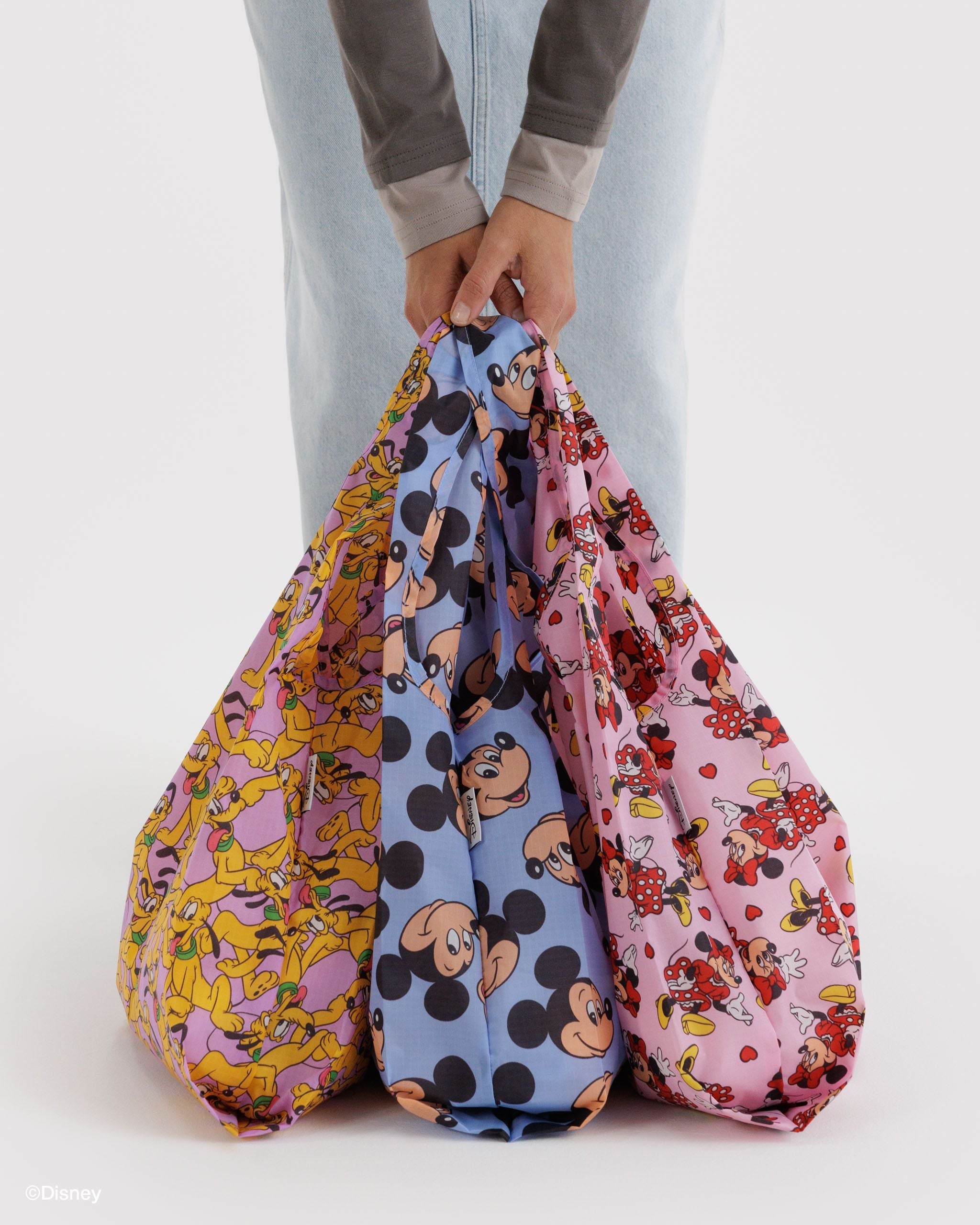 Standard Baggu Set of 3 in Mickey Minnie and Pluto