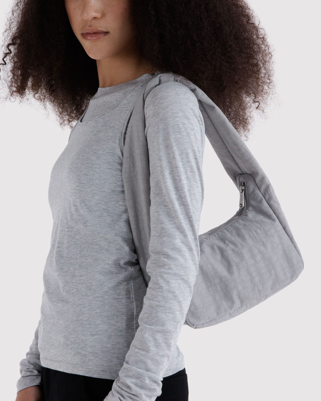 Small Nylon Meringue Bag in Fog - Hands Free Everyday Carry