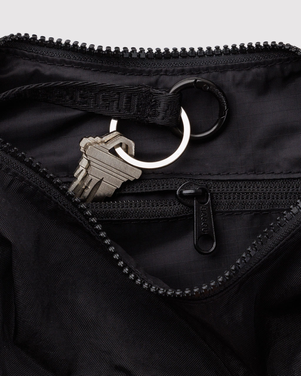 Small Nylon Crescent Bag in Black - Hands Free Everyday Carry